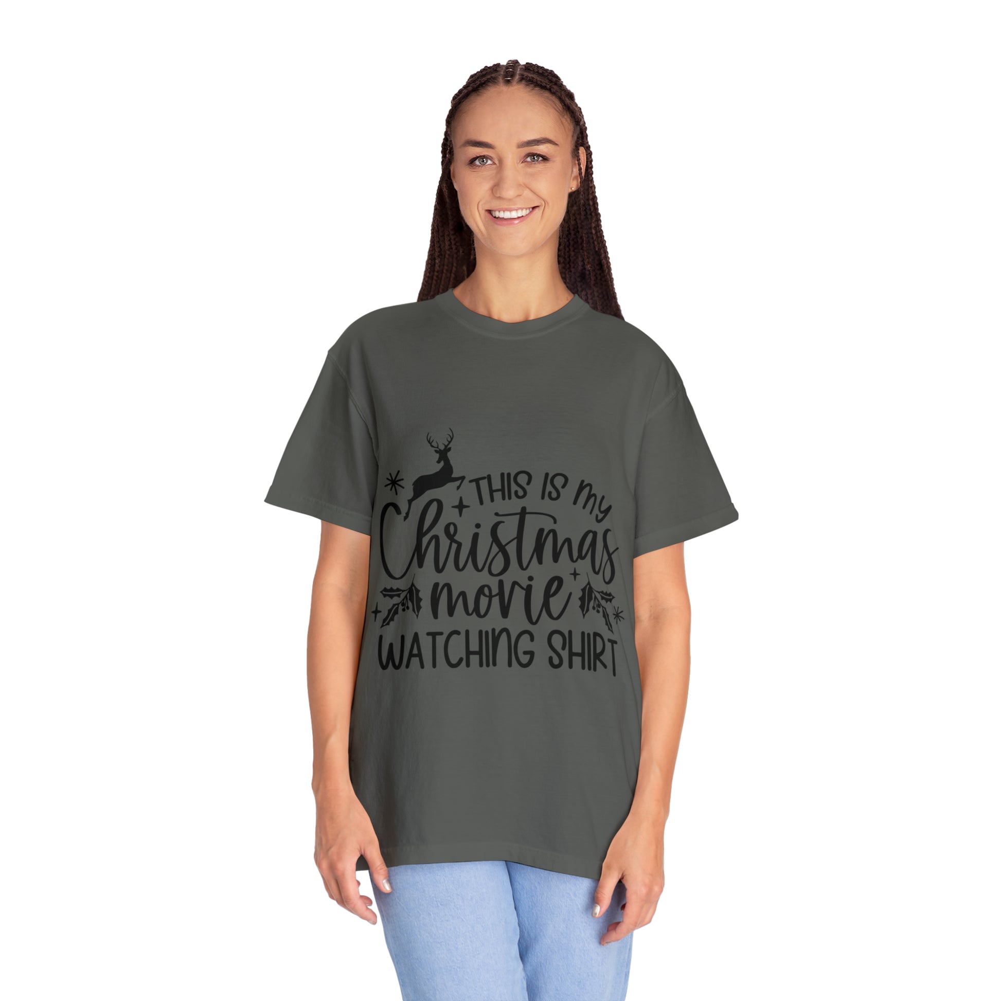 Christmas Movie Unisex Garment-Dyed T-shirt image