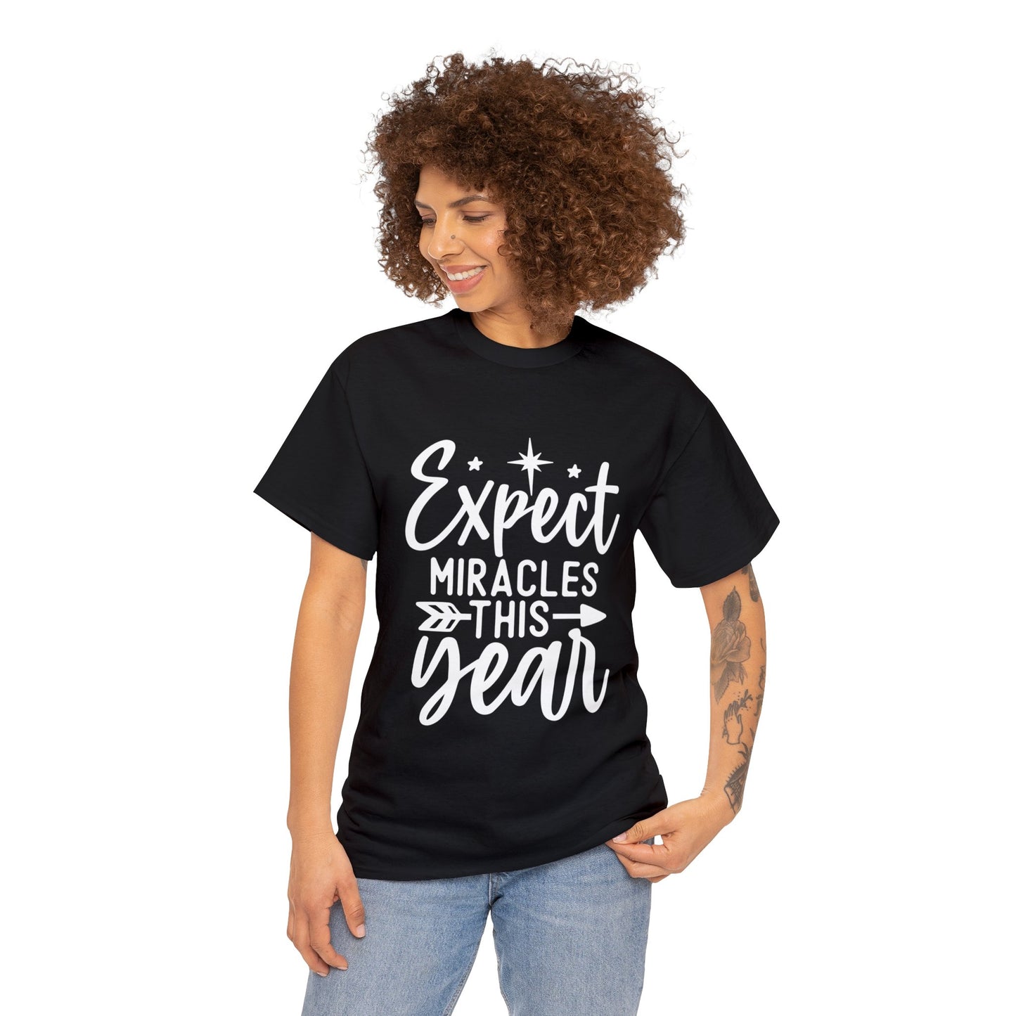 Expect Miracles Unisex Heavy Cotton Tee
