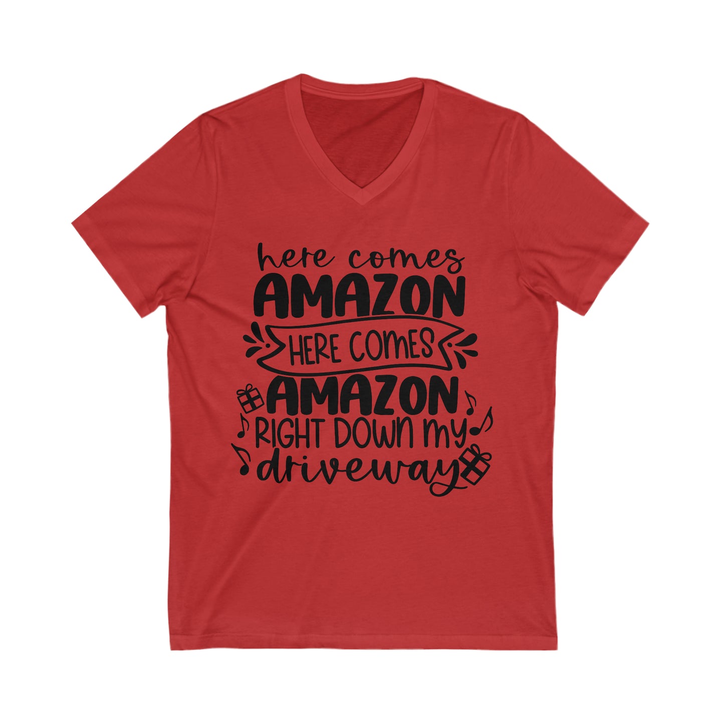 Amazon Driveway Unisex Jersey Short Sleeve V-Neck Tee