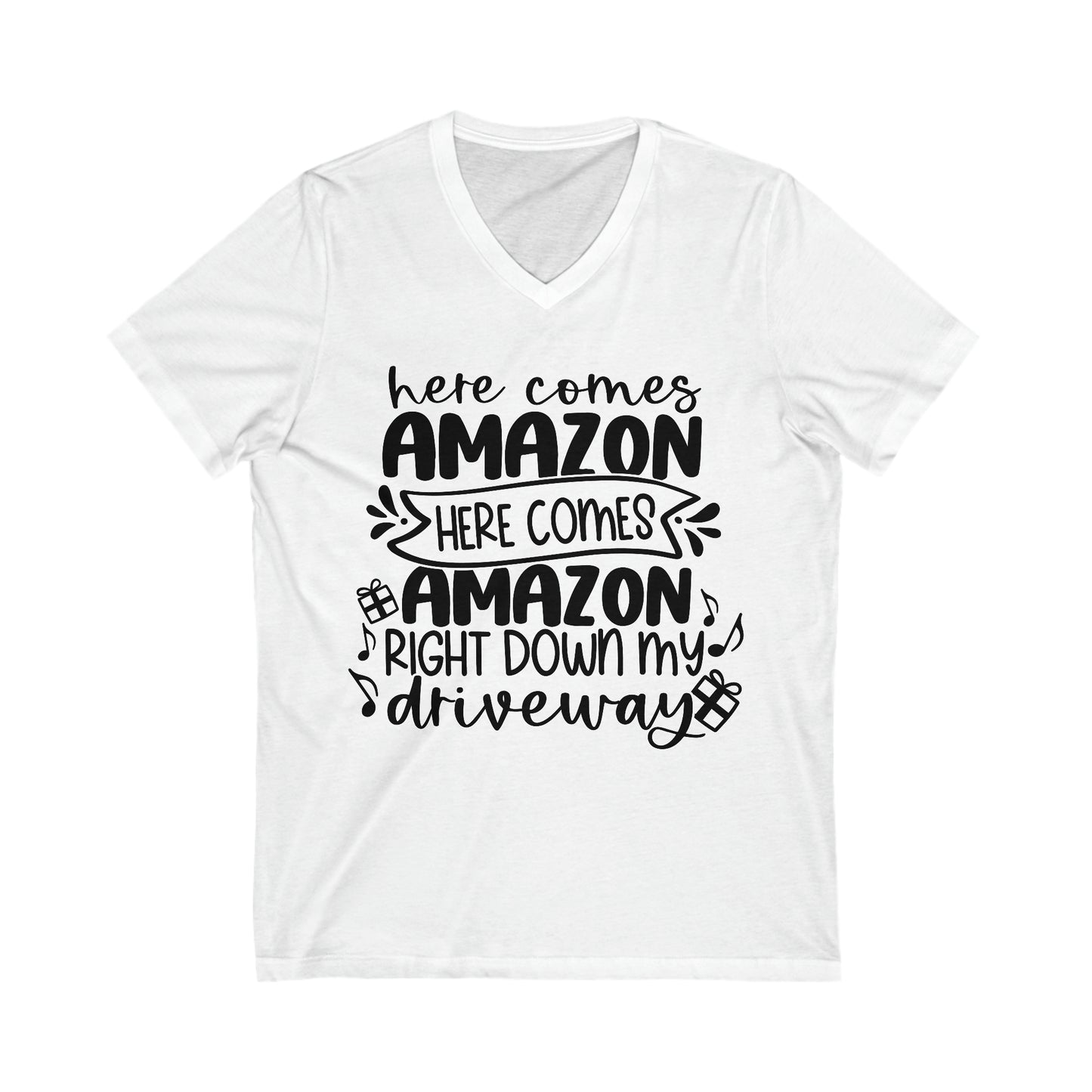 Amazon Driveway Unisex Jersey Short Sleeve V-Neck Tee