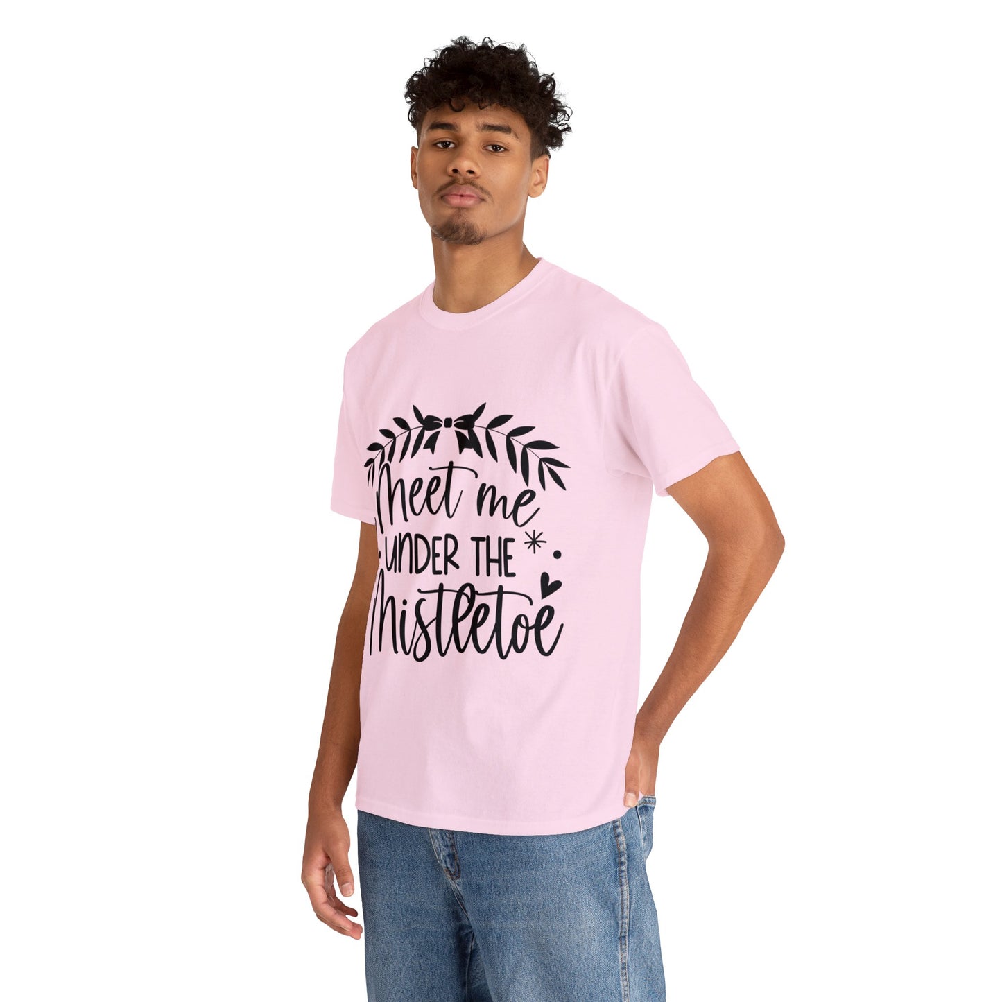 Meet me under Misteetoe Unisex Heavy Cotton Tee