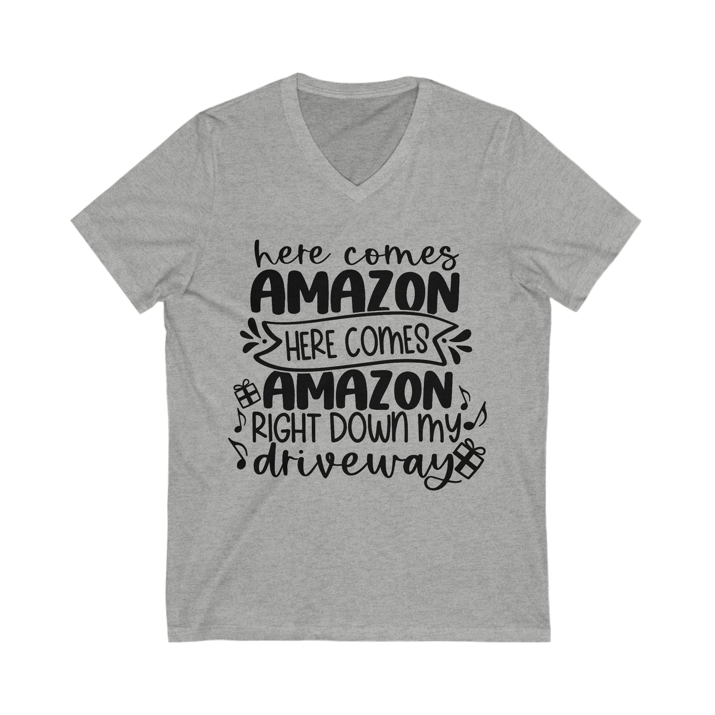 Amazon Driveway Unisex Jersey Short Sleeve V-Neck Tee