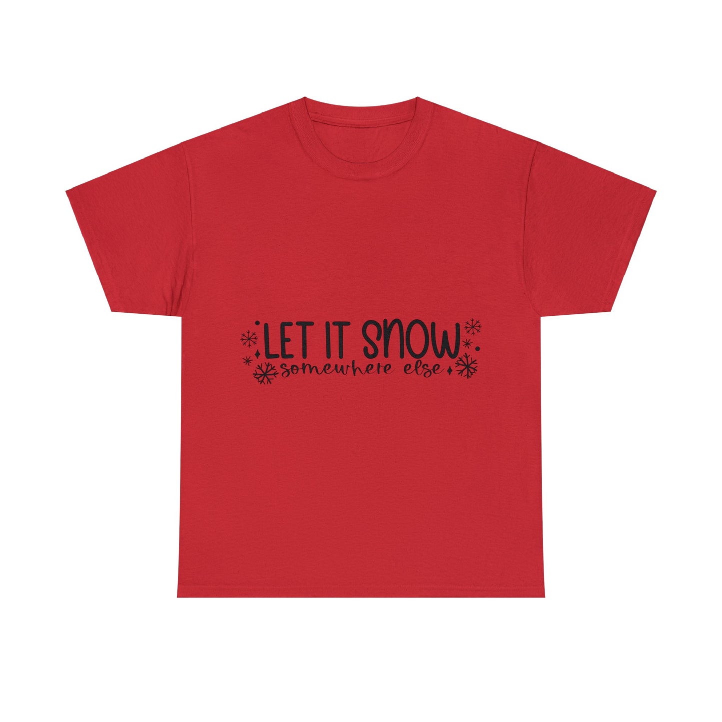 Let it Snow Unisex Heavy Cotton Tee image