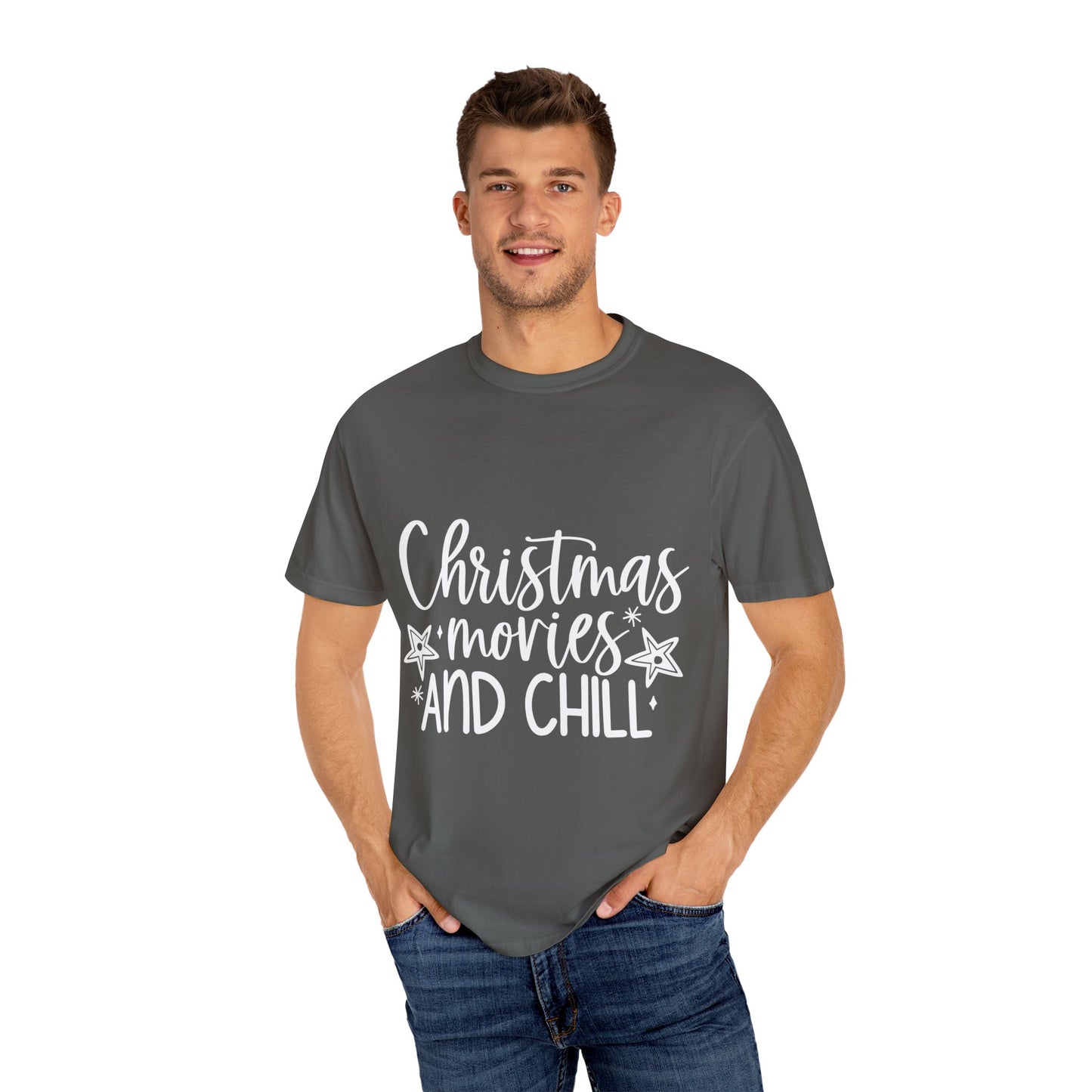 Movies and Chill Unisex Garment-Dyed T-shirt