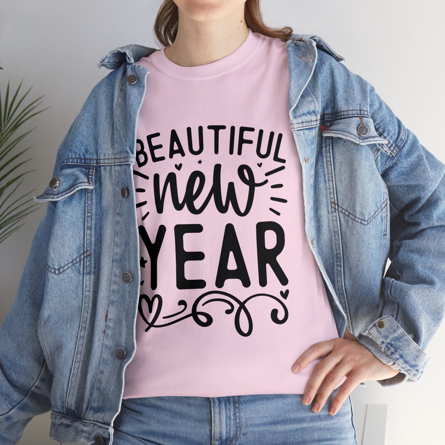 Beautiful New Year Unisex Heavy Cotton Tee