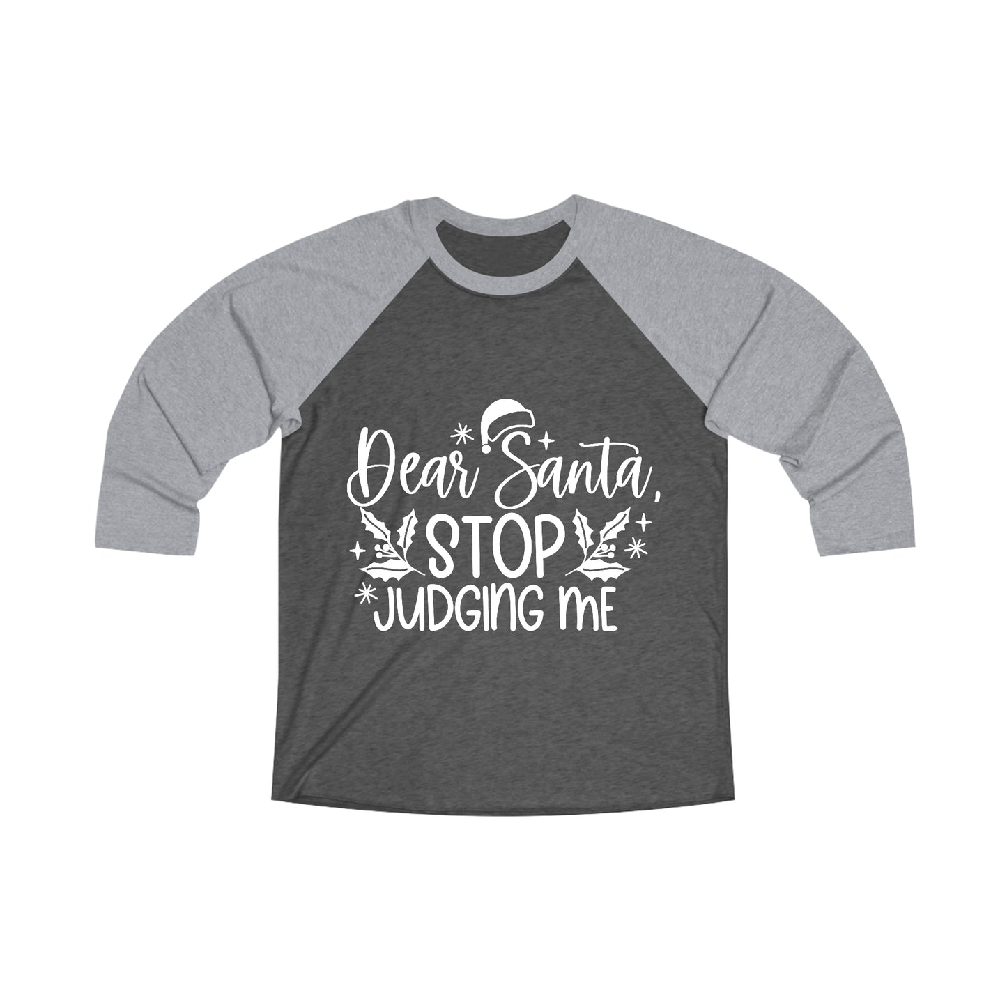 Stop Judging Unisex Tri-Blend 3\4 Raglan Tee