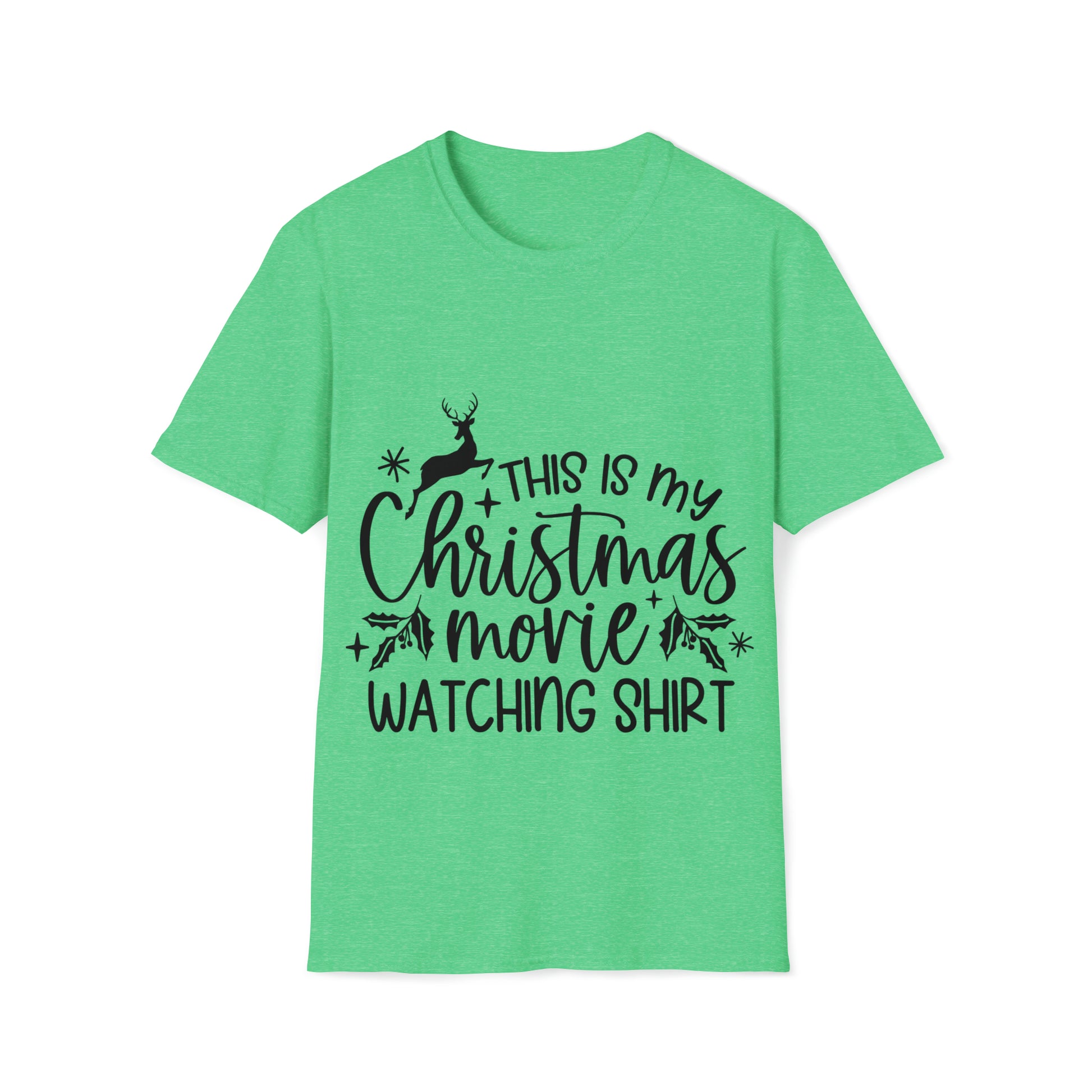 Christmas Movie Watching Unisex Softstyle T-Shirt image