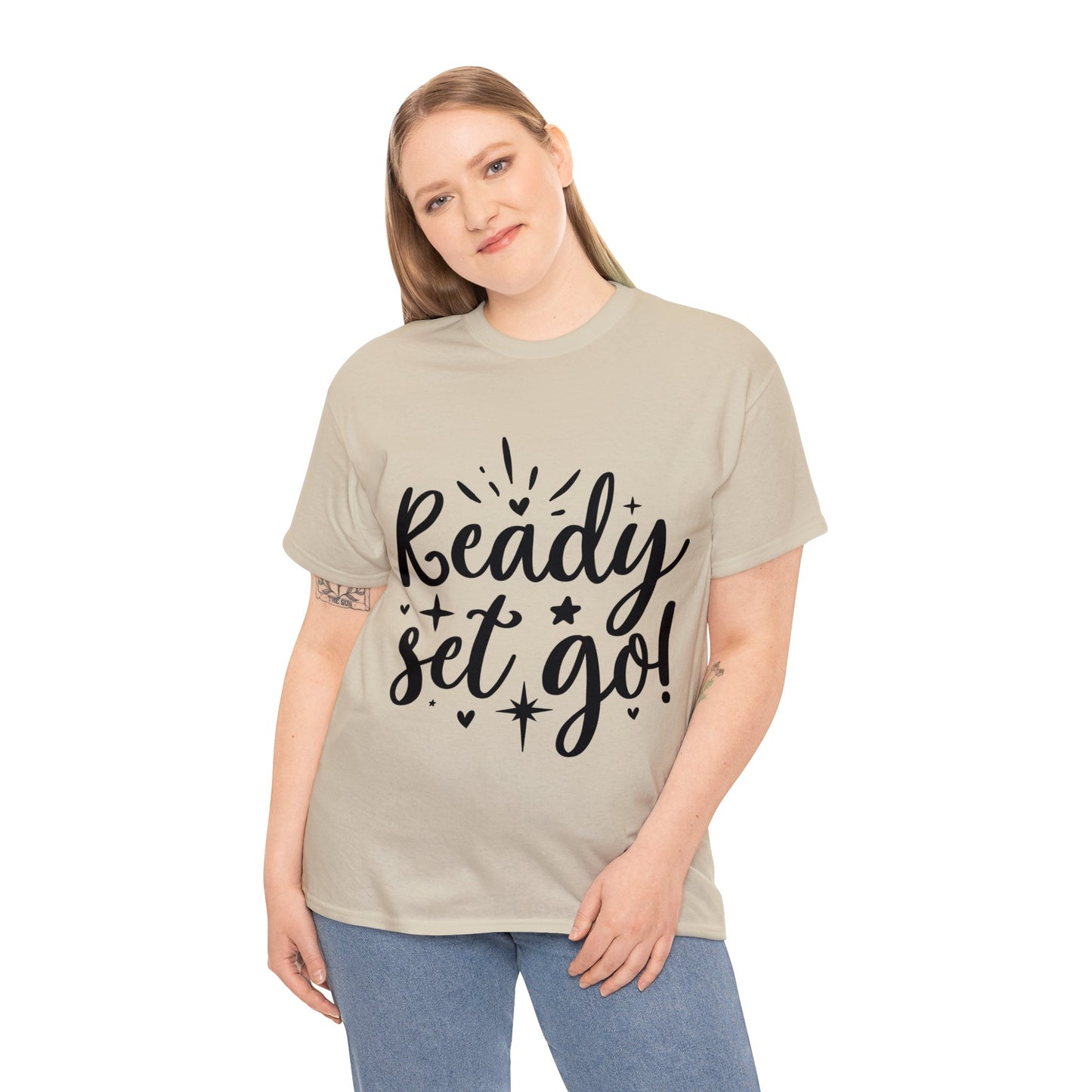 Ready Set Go Unisex Heavy Cotton Tee