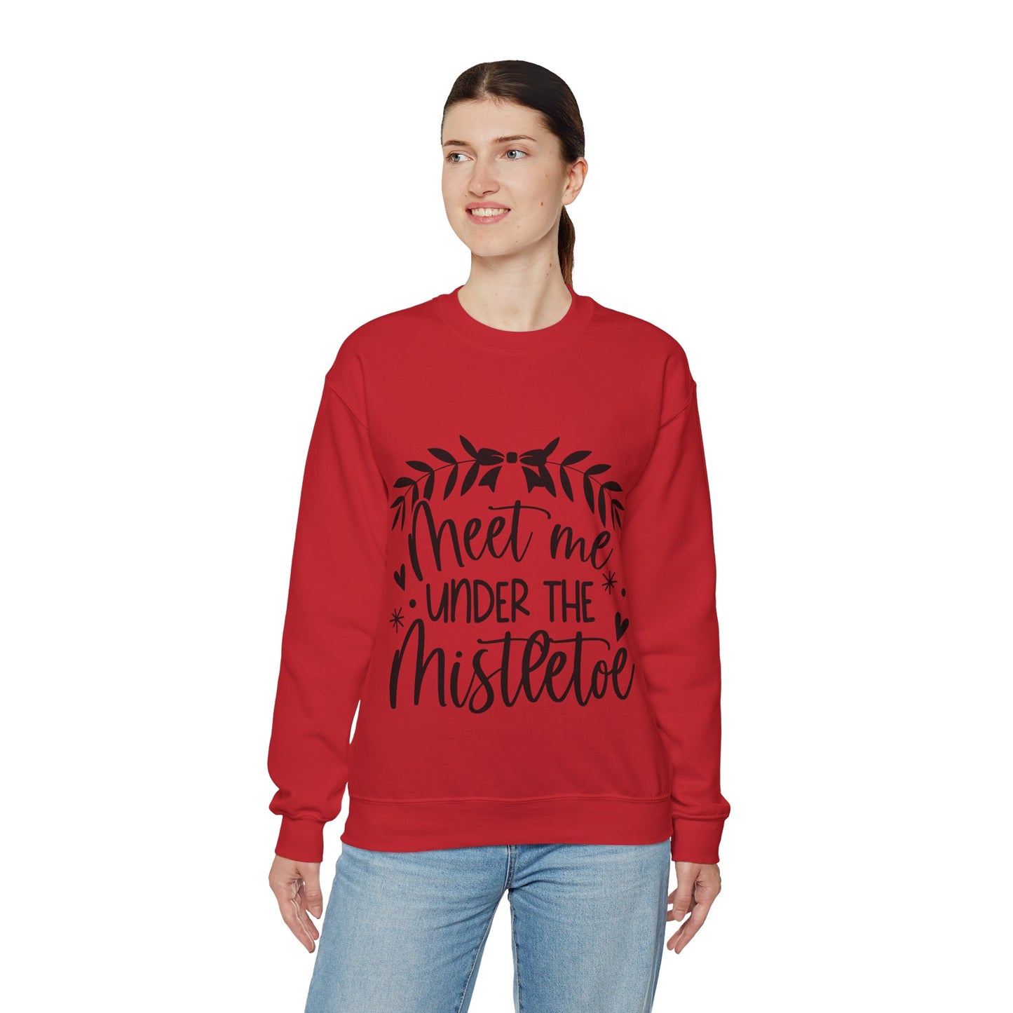 Meet me under Misteetoe Unisex Heavy Blend™ Crewneck Sweatshirt