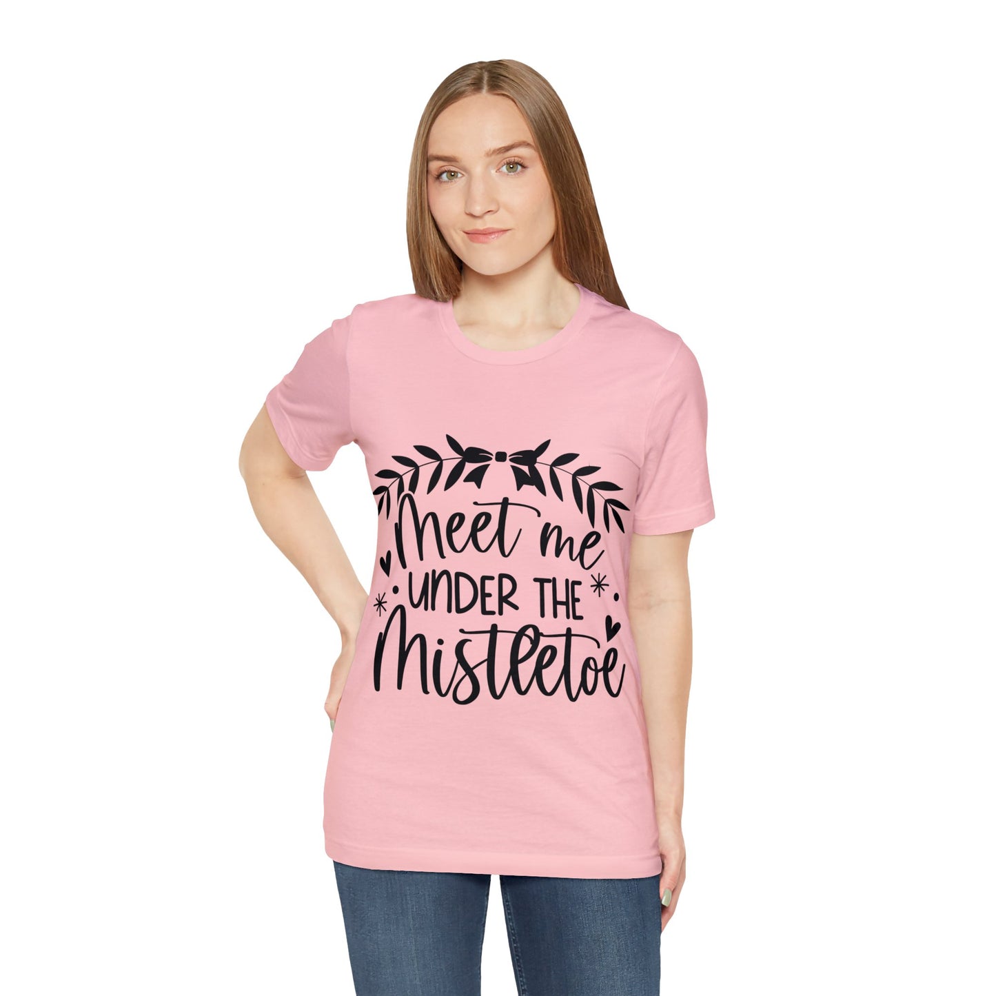 Meet me under Misteetoe Unisex Jersey Short Sleeve Tee