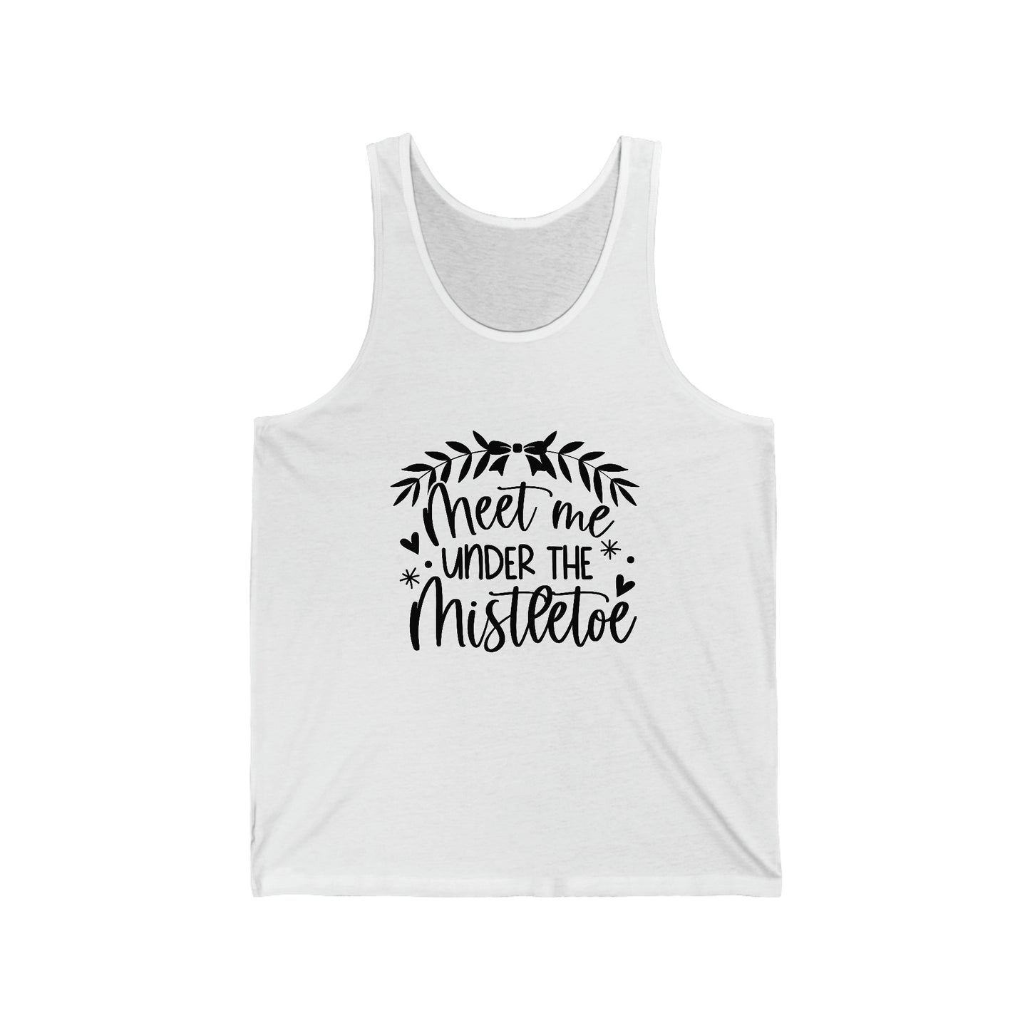 Meet me under Misteetoe Unisex Jersey Tank