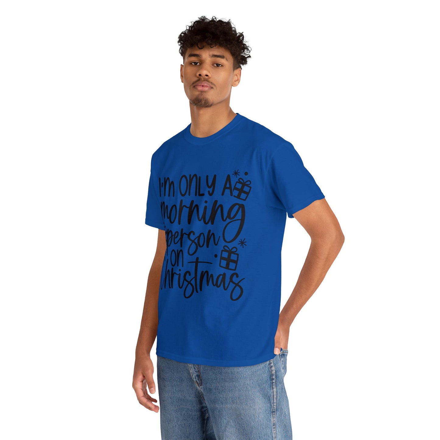 Morning Person Unisex Heavy Cotton Tee