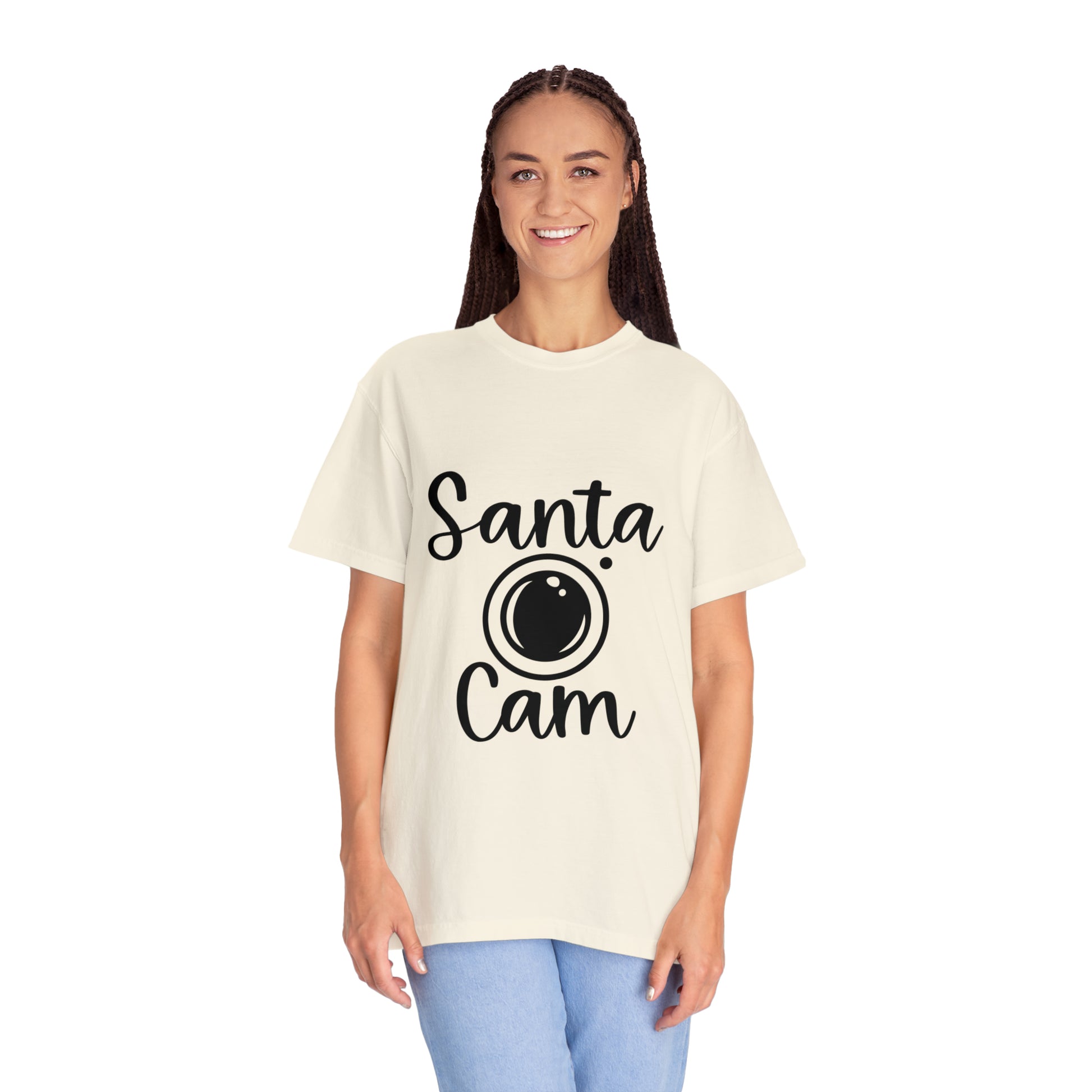 Santa Cam Unisex Garment-Dyed T-shirt image