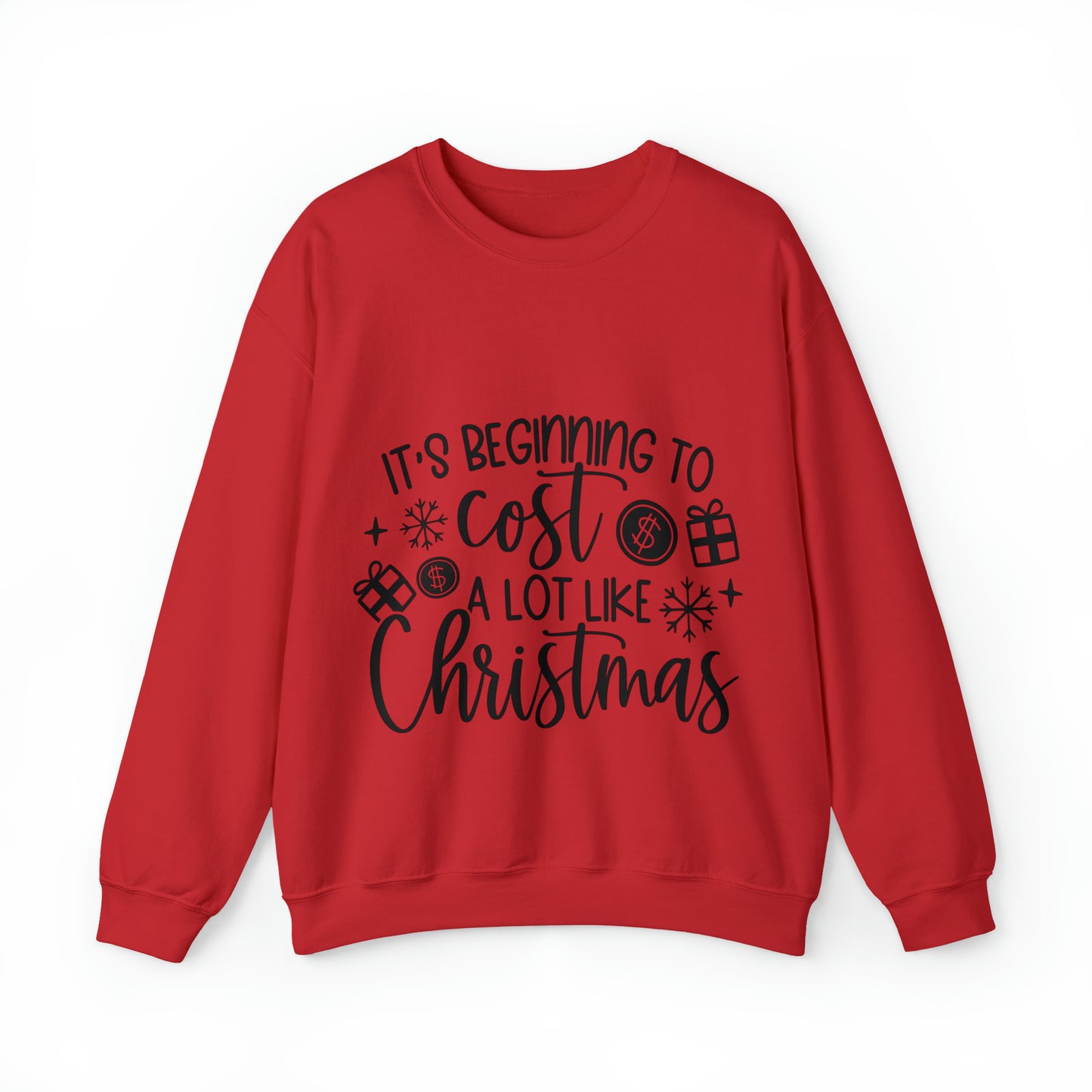 Beginning to Cost a lot like Christmas Unisex Heavy Blend™ Crewneck Sweatshirt image