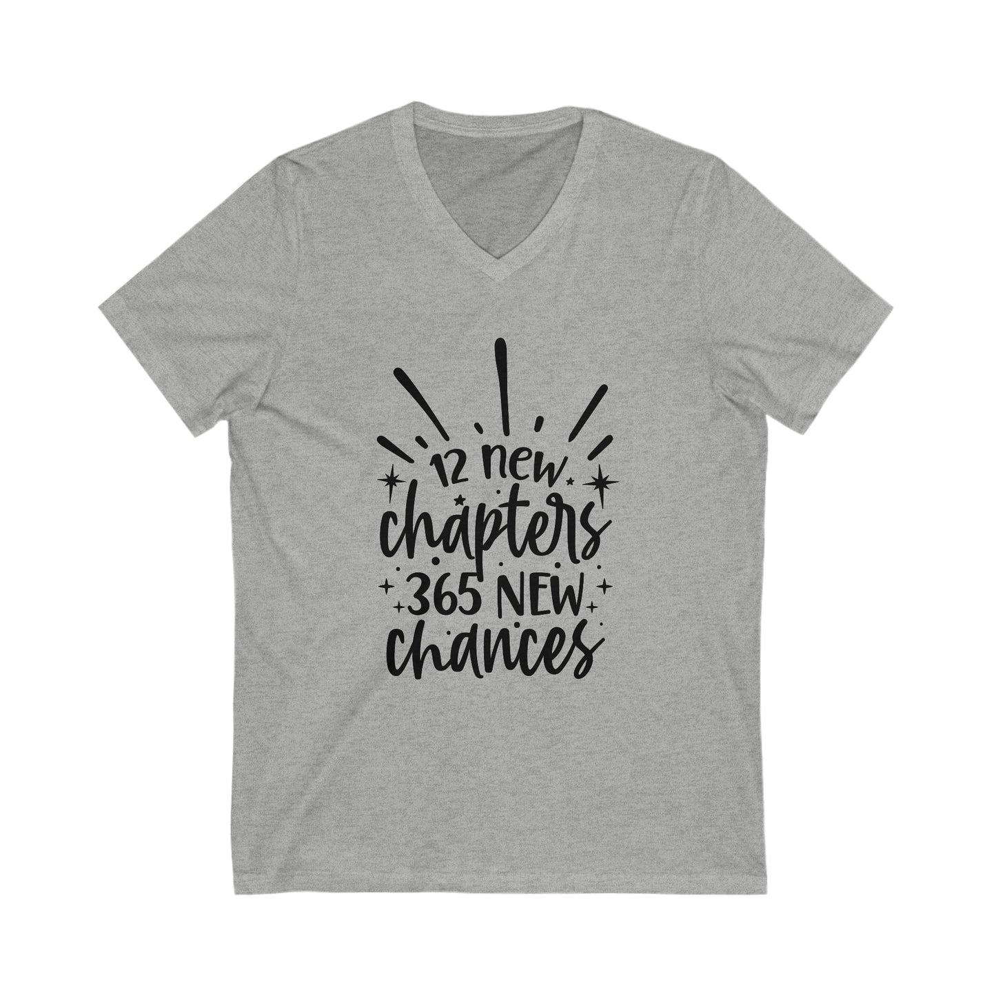 12 New Chapters Unisex Jersey Short Sleeve V-Neck Tee