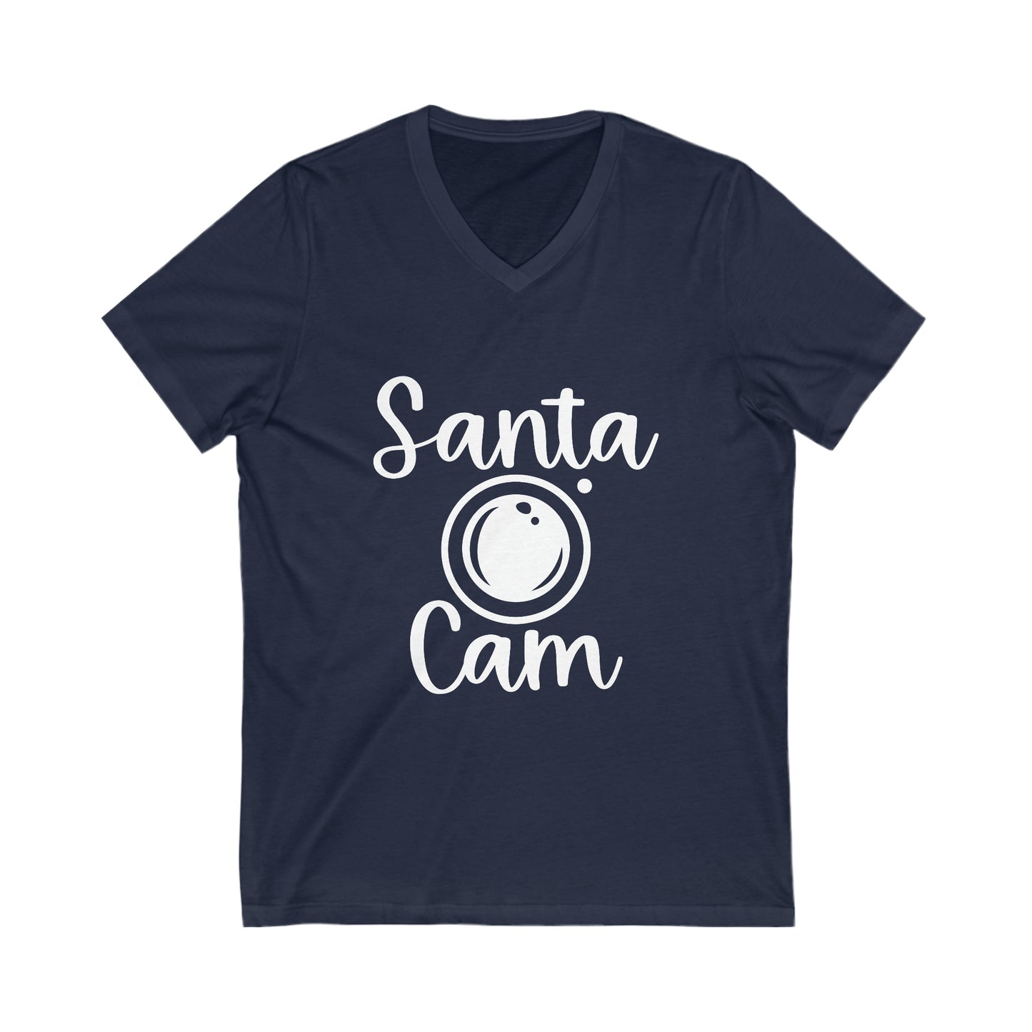 Santa Cam Unisex Jersey Short Sleeve V-Neck Tee image