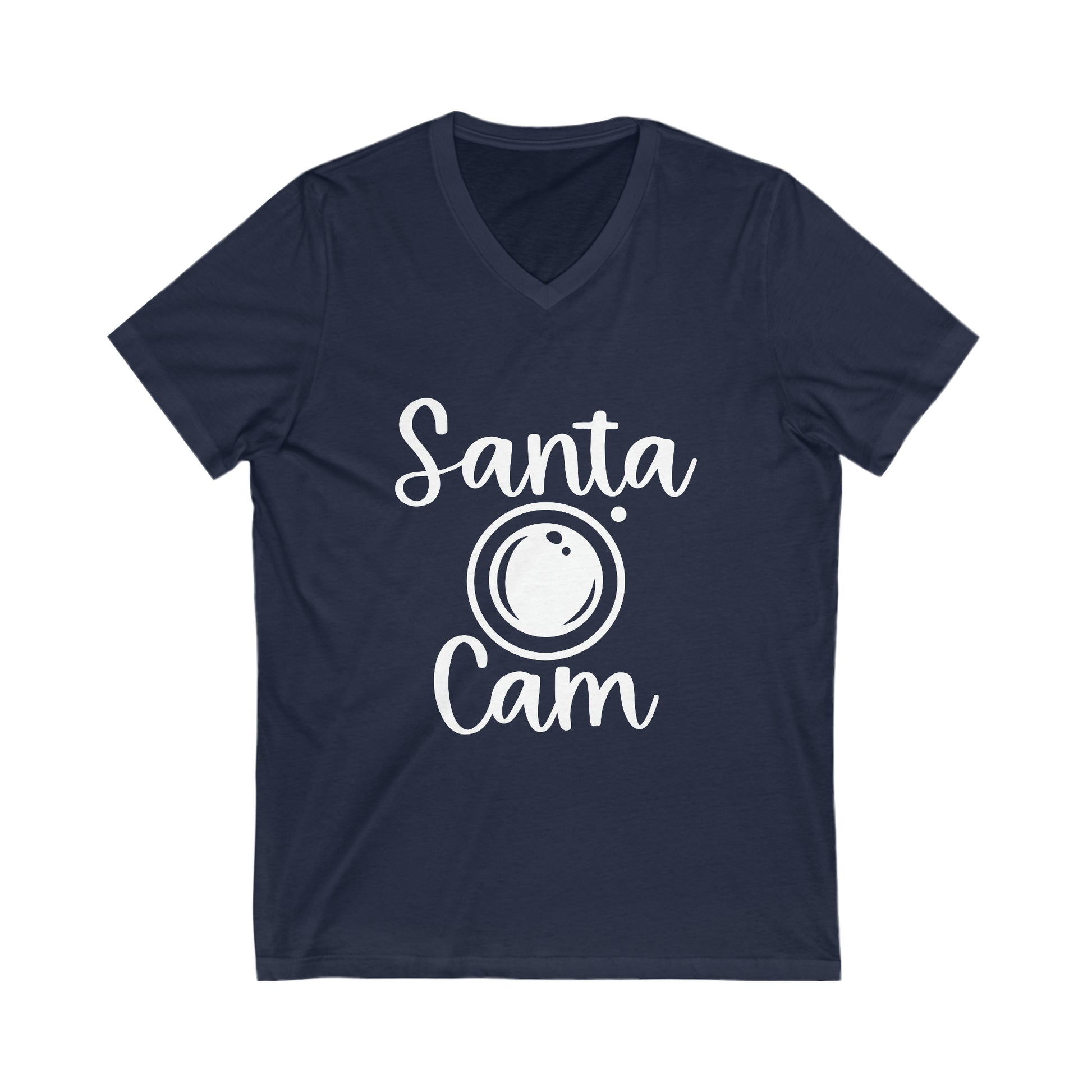 Santa Cam Unisex Jersey Short Sleeve V-Neck Tee image