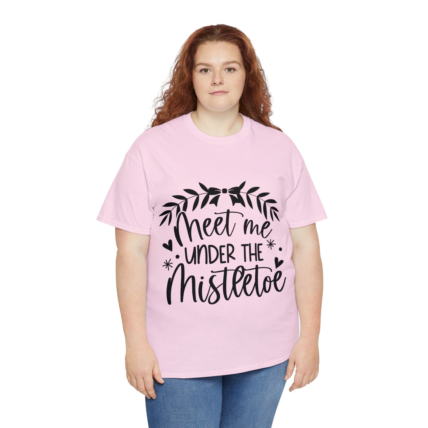 Meet me under Misteetoe Unisex Heavy Cotton Tee