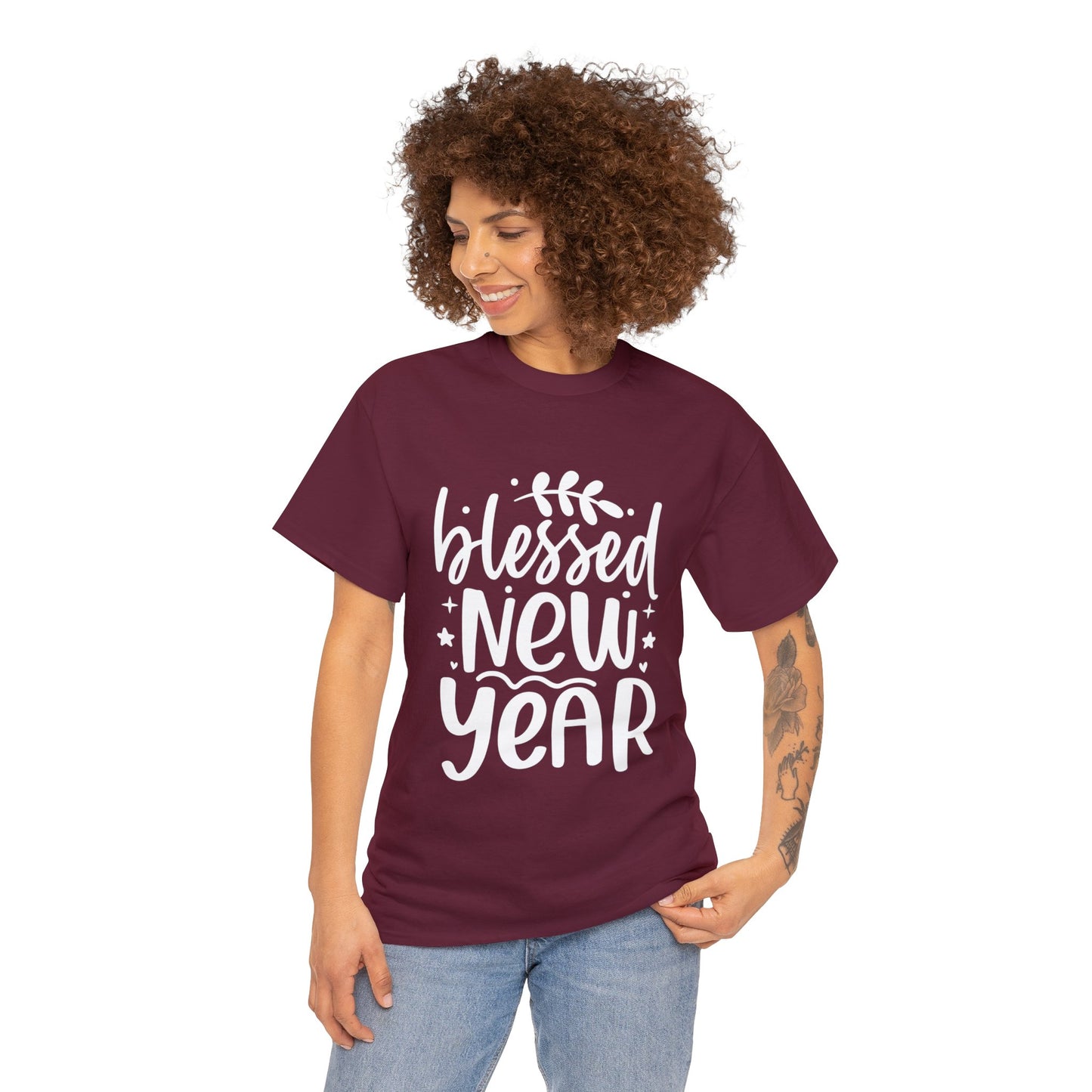 Blessed New Year Unisex Heavy Cotton Tee