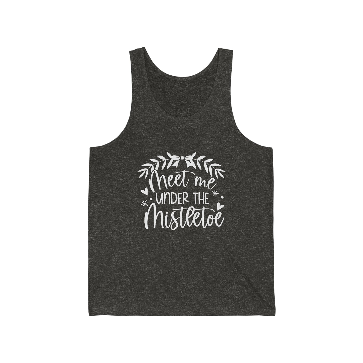 Meet me under Misteetoe Unisex Jersey Tank