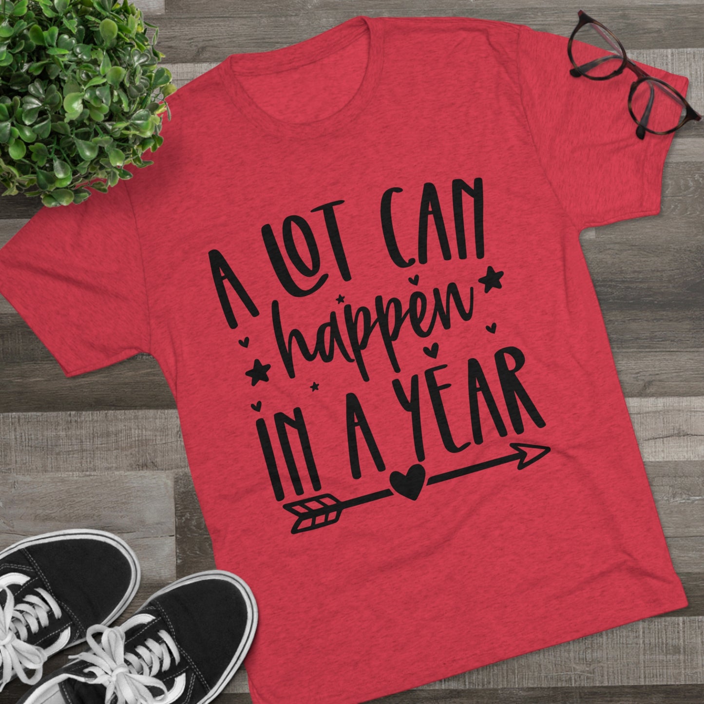 A Lot Can Happen Unisex Tri-Blend Crew Tee