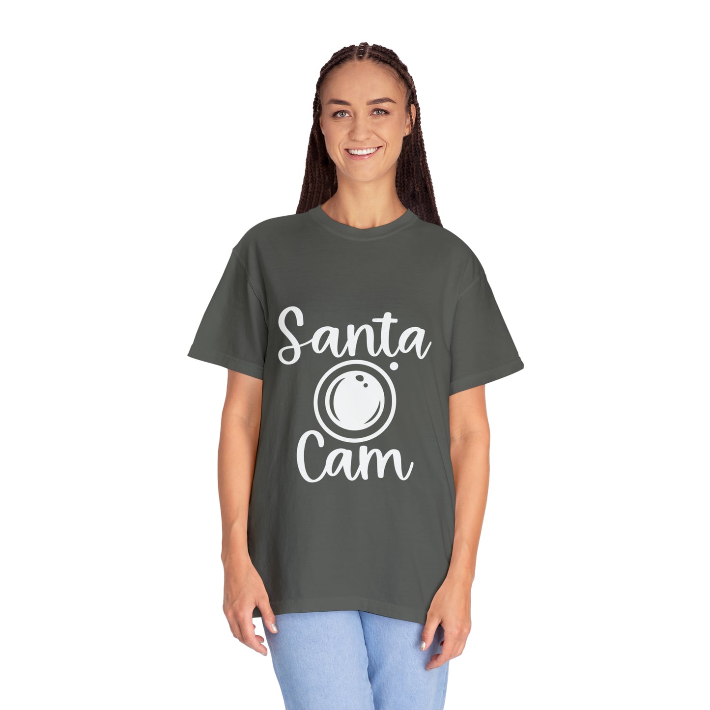 Santa Cam Unisex Garment-Dyed T-shirt image