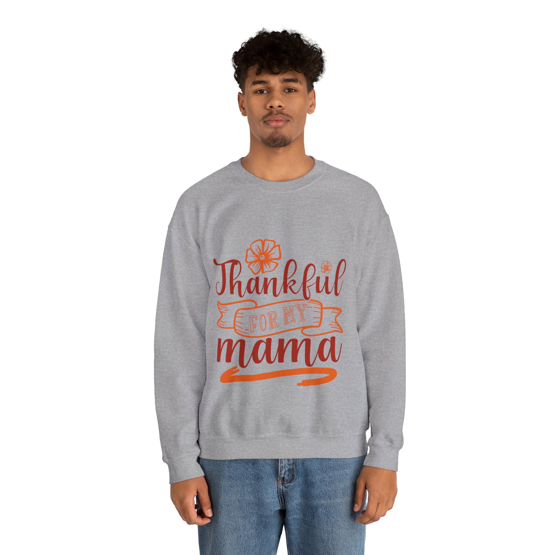 Thankful for Mama Unisex Heavy Blend™ Crewneck Sweatshirt image