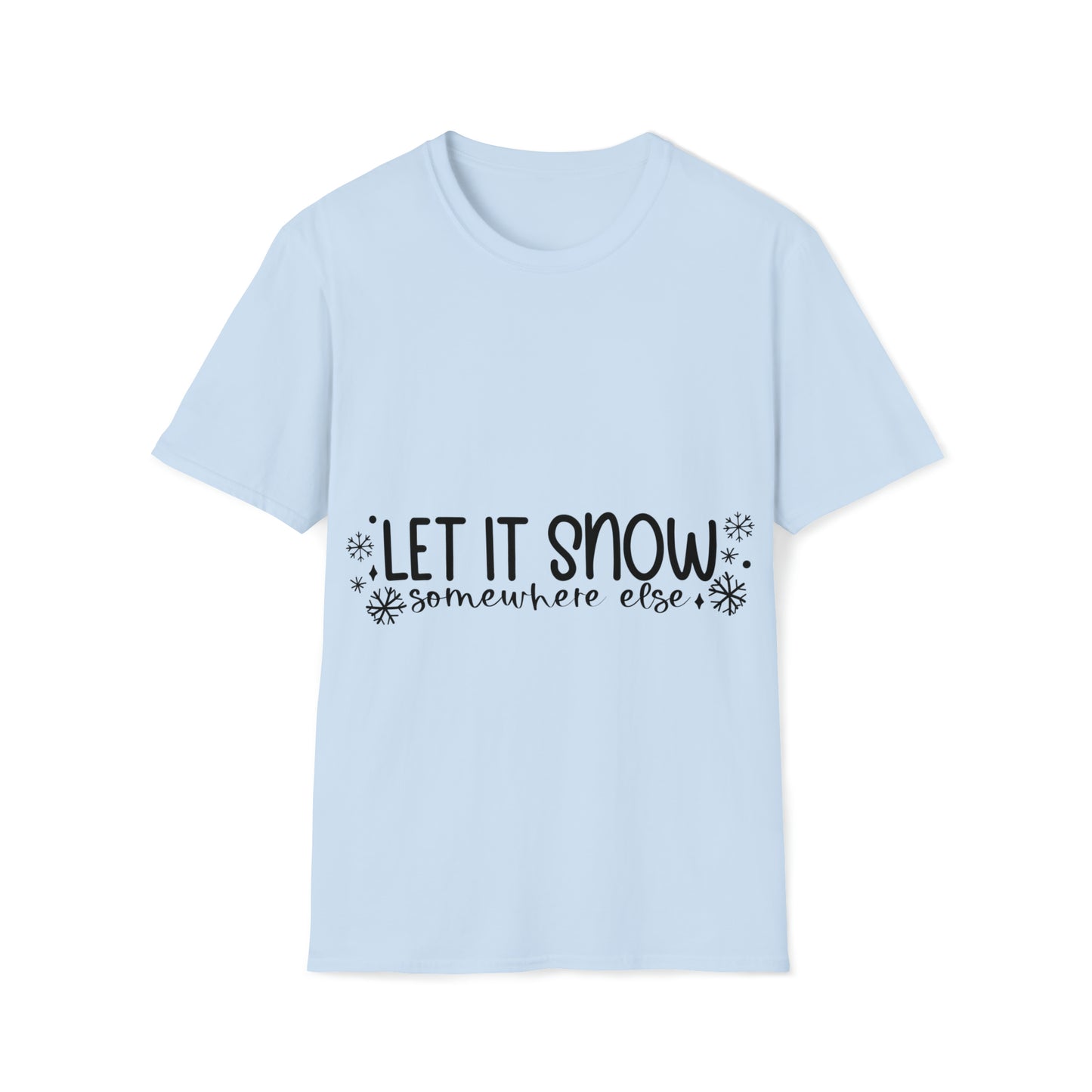 Let it Snow Unisex Softstyle T-Shirt image