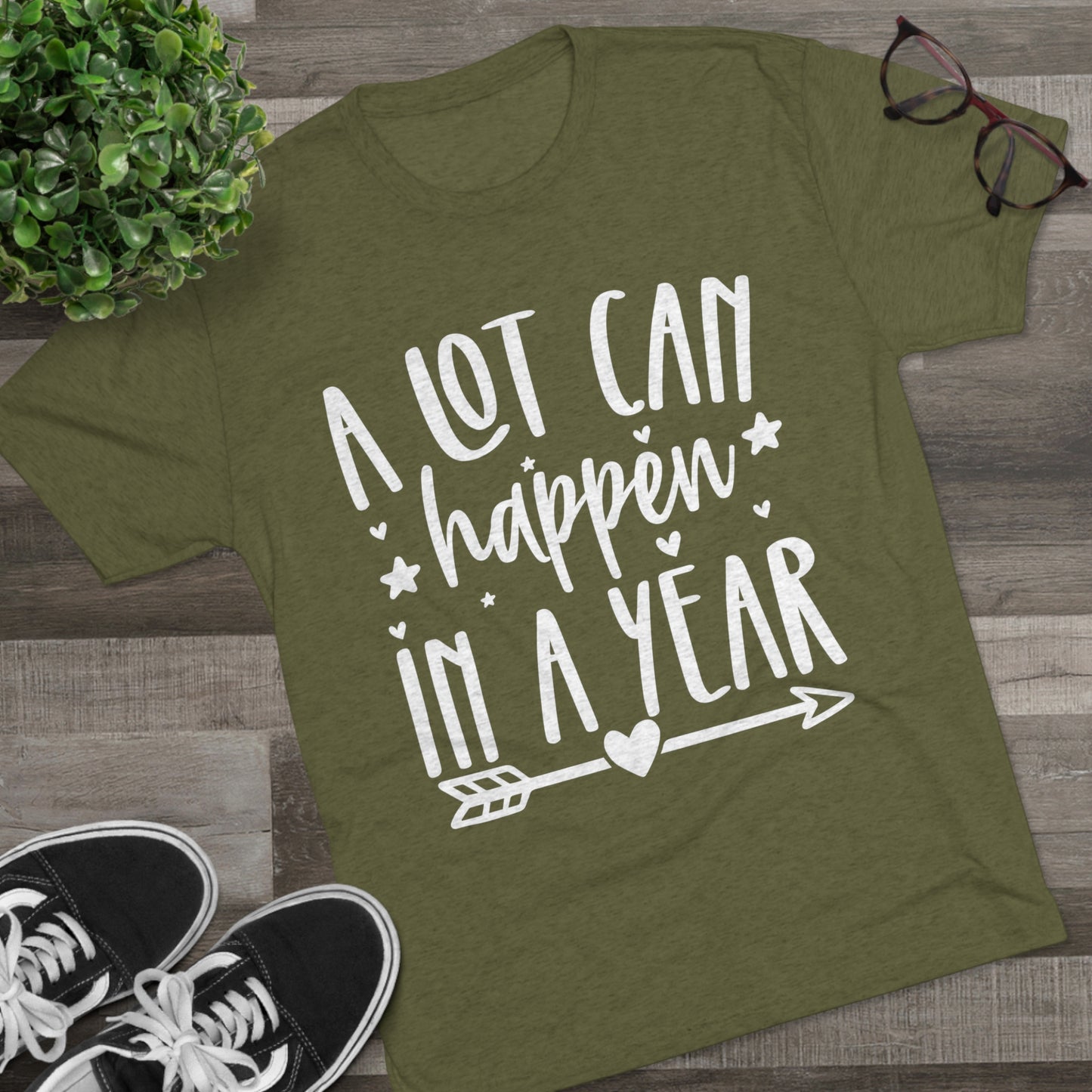 A Lot Can Happen Unisex Tri-Blend Crew Tee