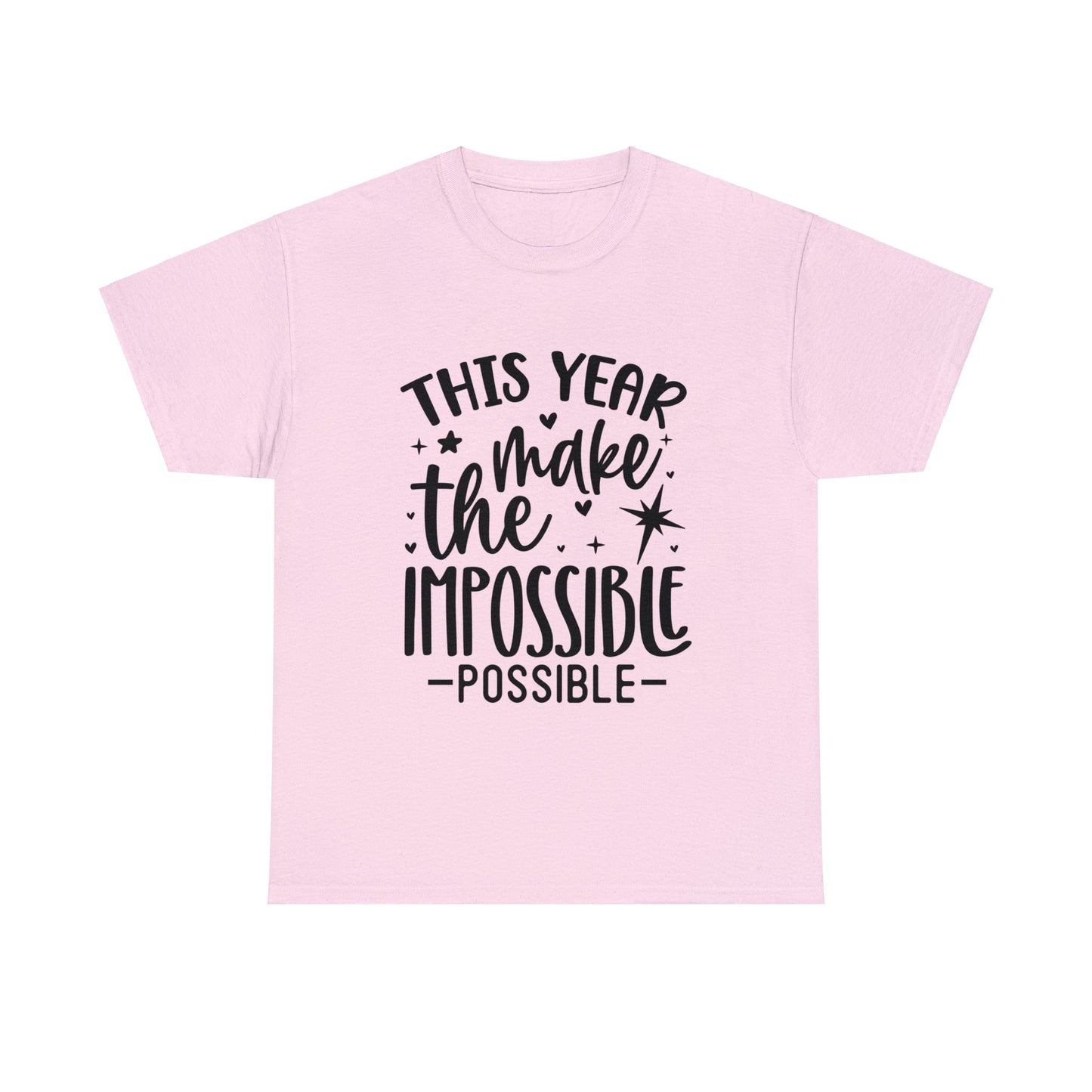 Impossible Possible Unisex Heavy Cotton Tee