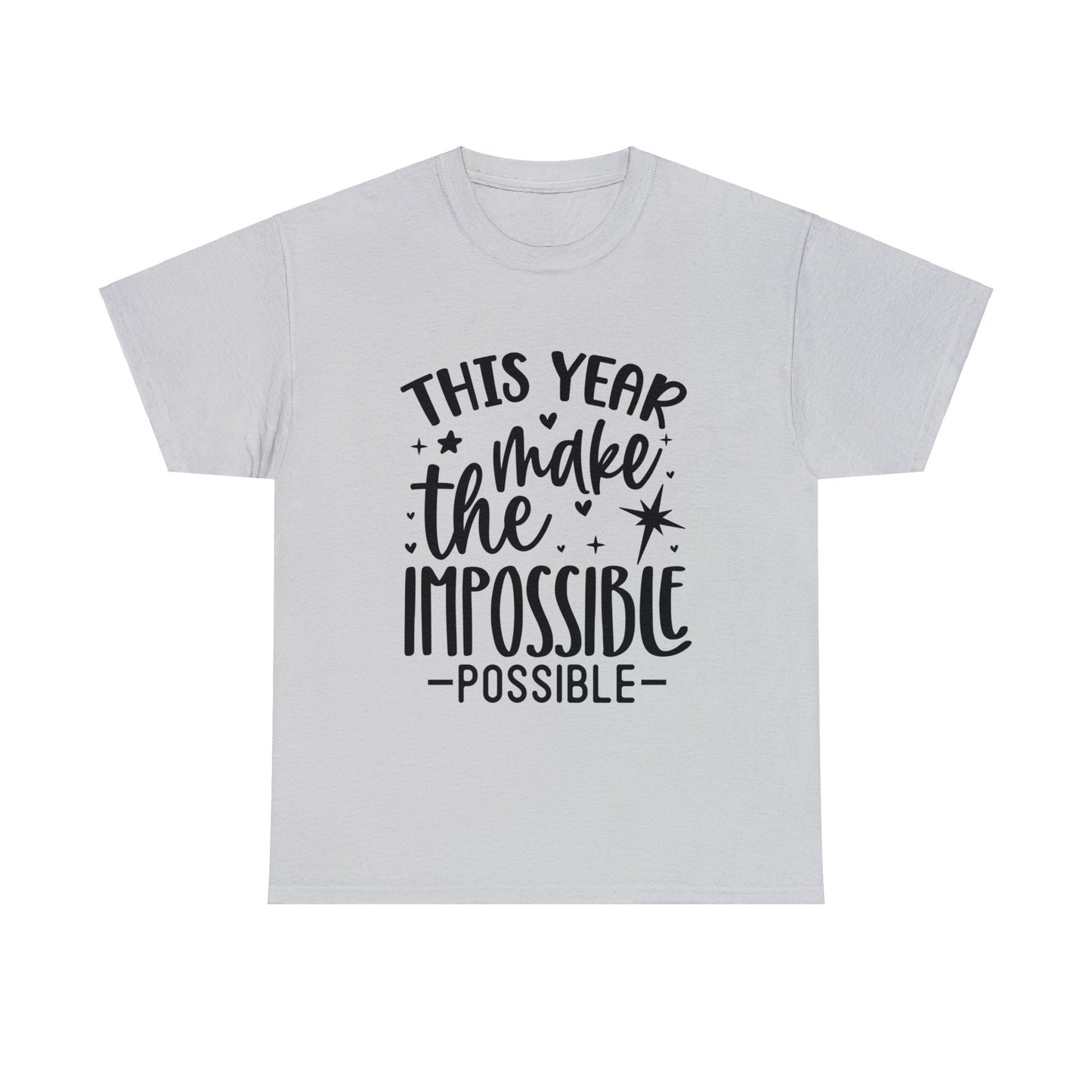 Impossible Possible Unisex Heavy Cotton Tee