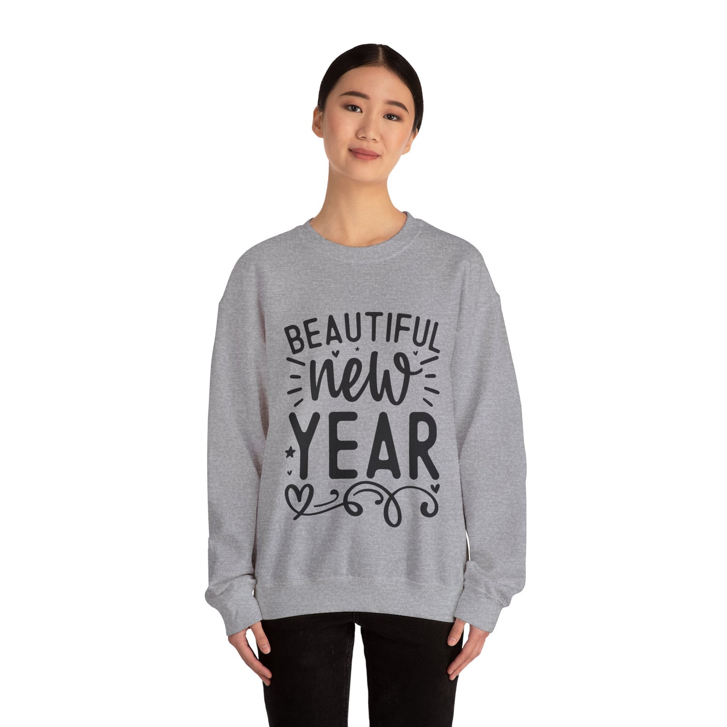 Beautiful New Year Unisex Heavy Blend™ Crewneck Sweatshirt