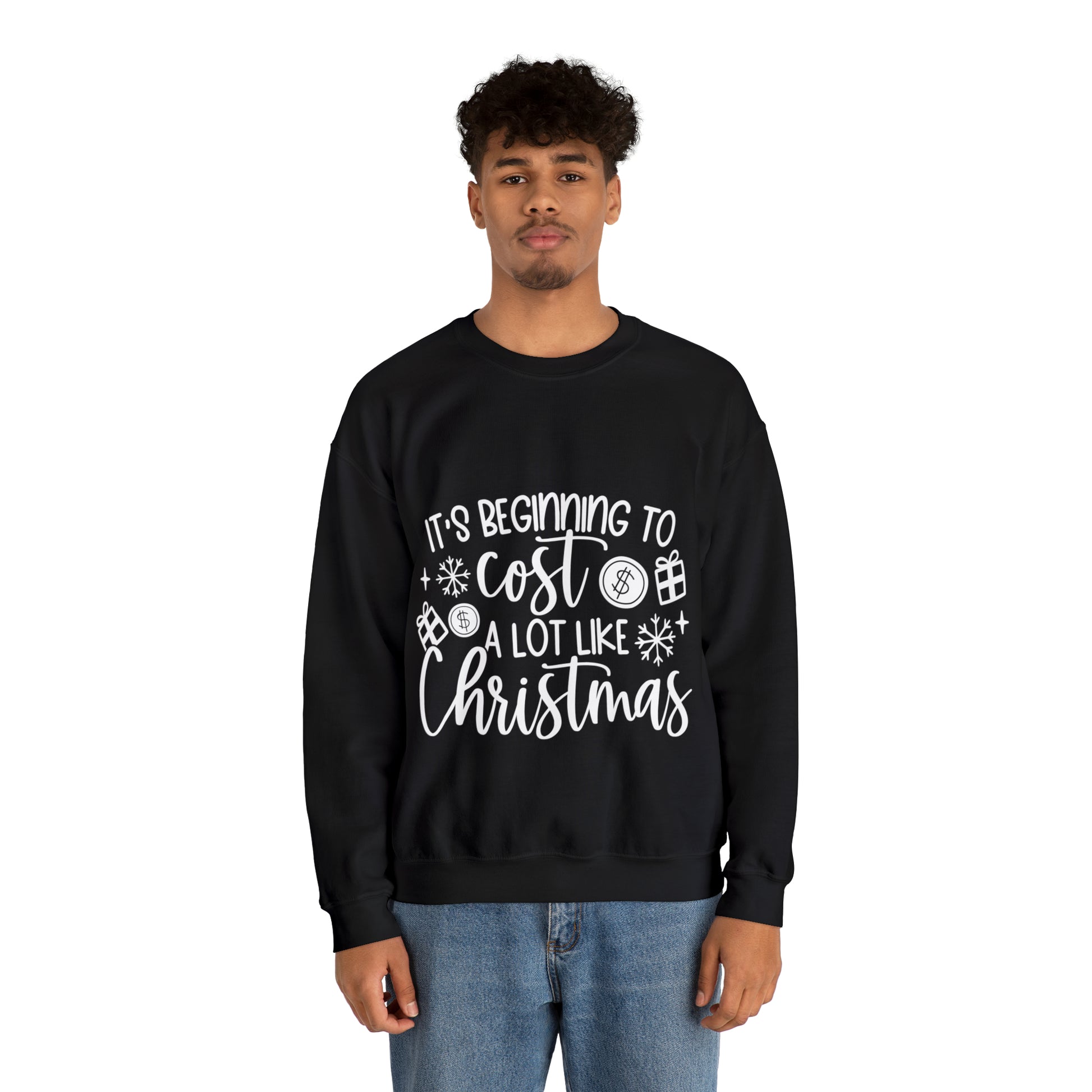 Beginning to Cost a lot like Christmas Unisex Heavy Blend™ Crewneck Sweatshirt image