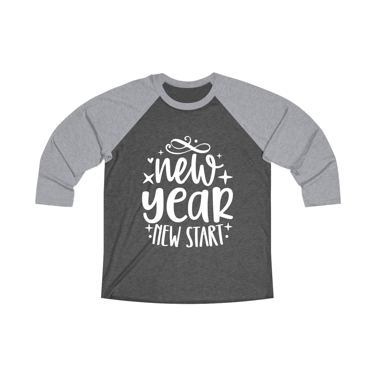 New Start Unisex Tri-Blend 3\4 Raglan Tee