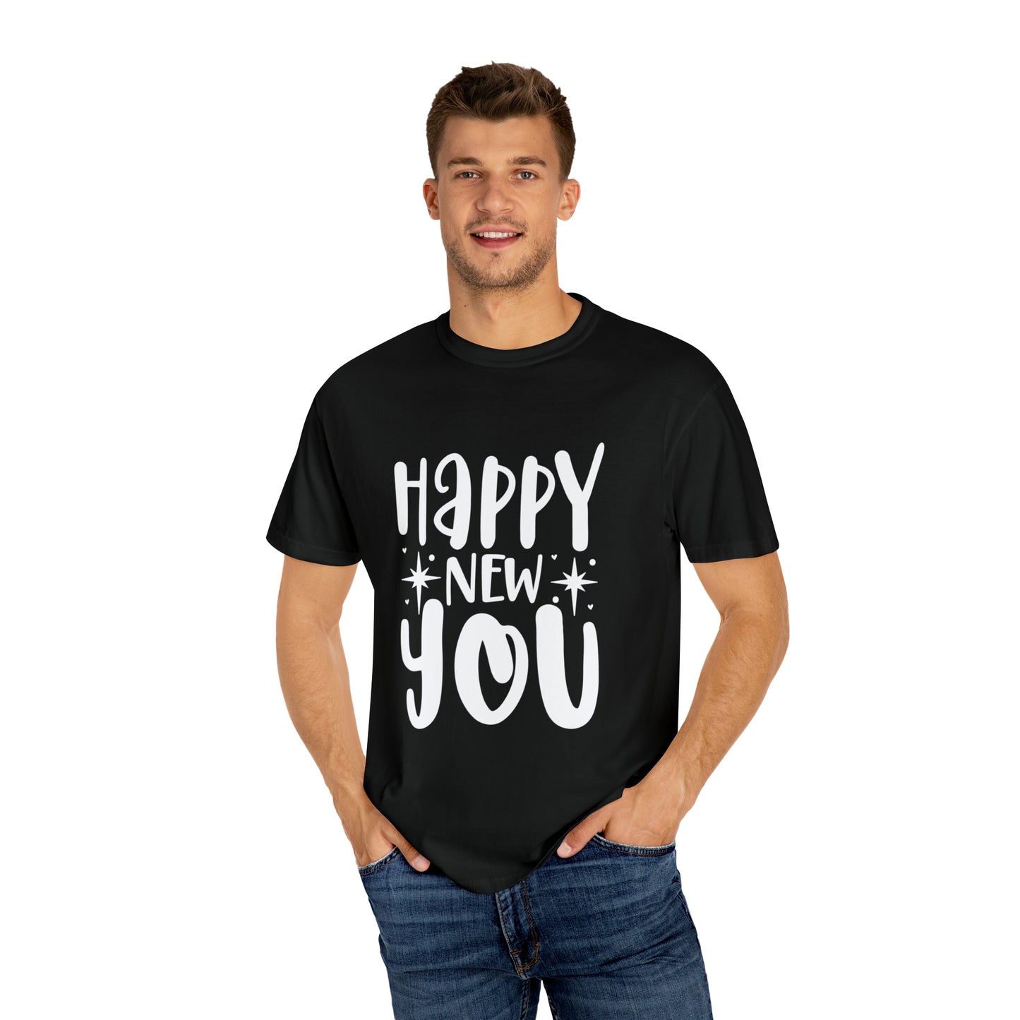 Happy New You Unisex Garment-Dyed T-shirt