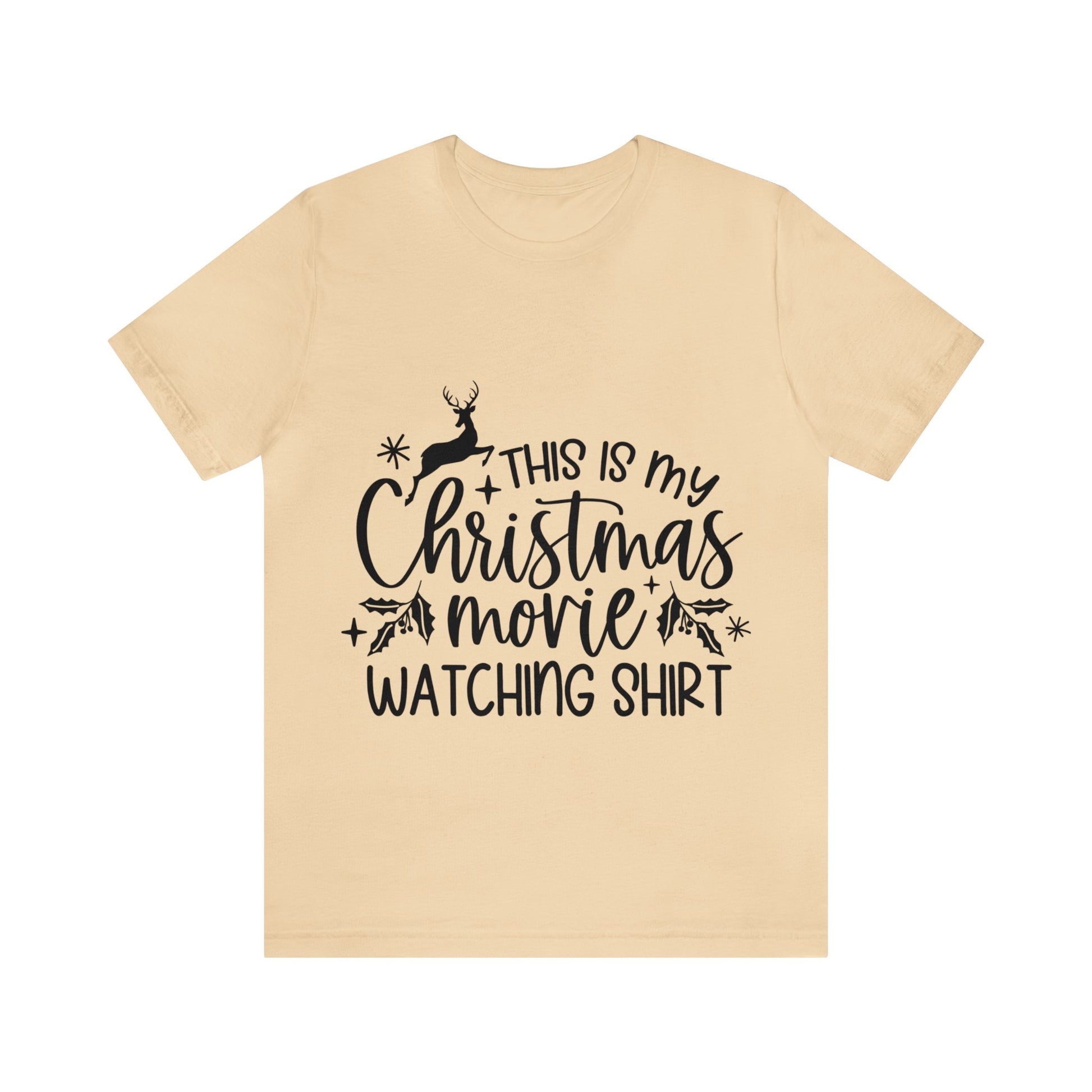 Christmas Movie Watching Unisex Jersey Short Sleeve Tee image