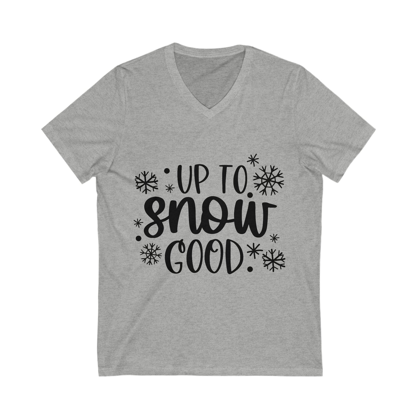 Good Snow Unisex Jersey Short Sleeve V-Neck Tee