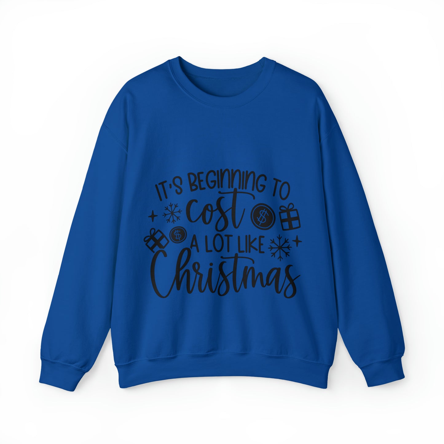 Beginning to Cost a lot like Christmas Unisex Heavy Blend™ Crewneck Sweatshirt image