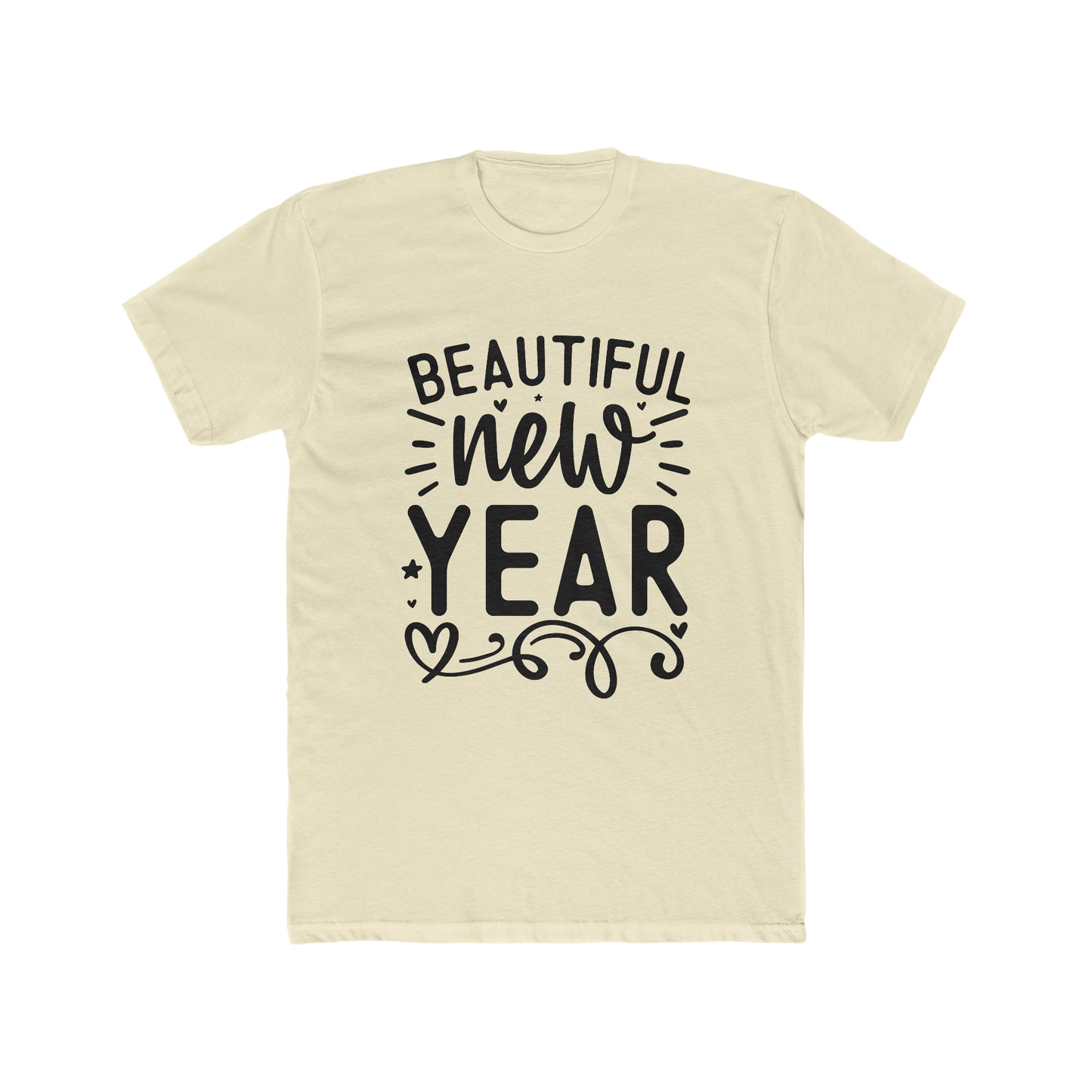 Beautiful New Year Men's Cotton Crew Tee