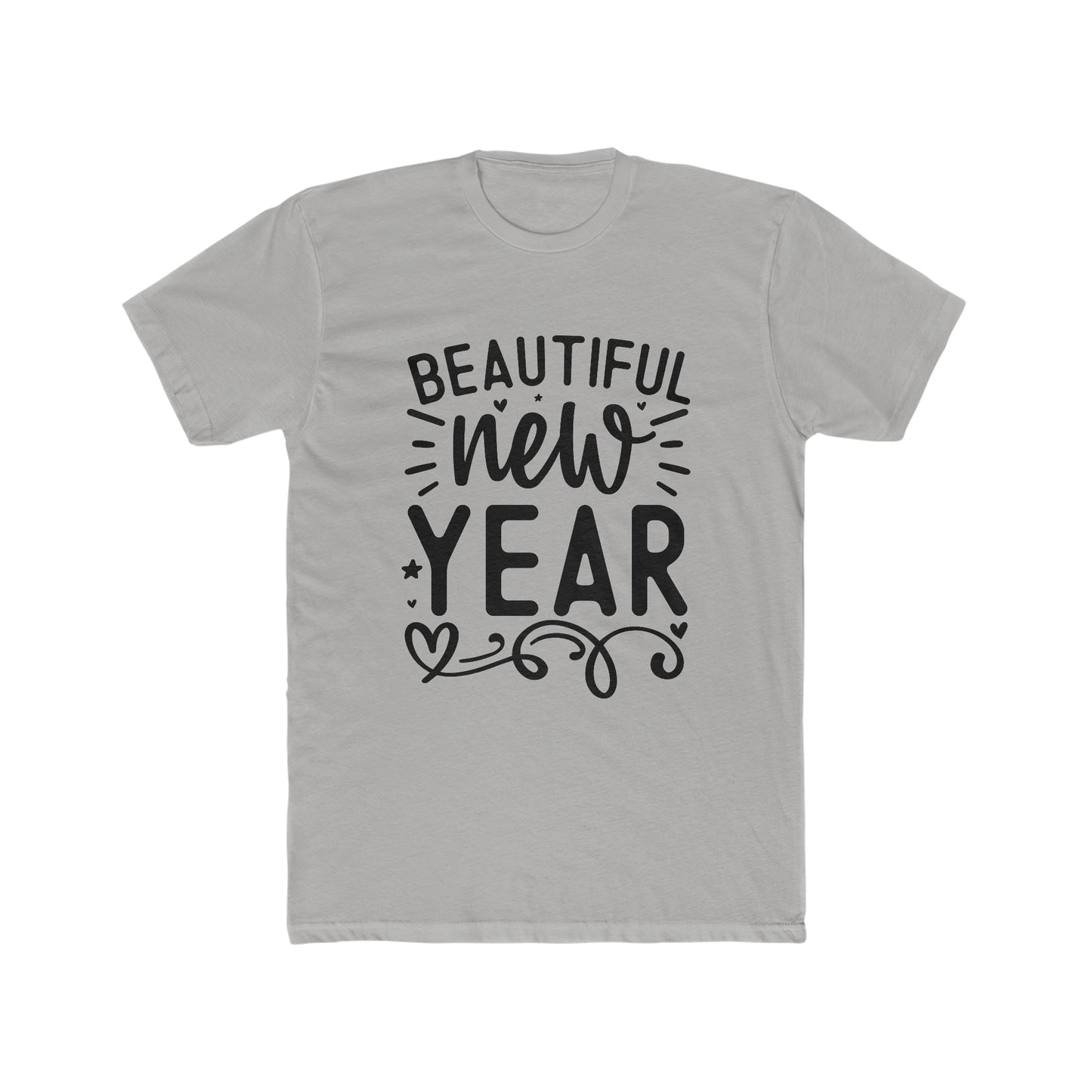 Beautiful New Year Men's Cotton Crew Tee