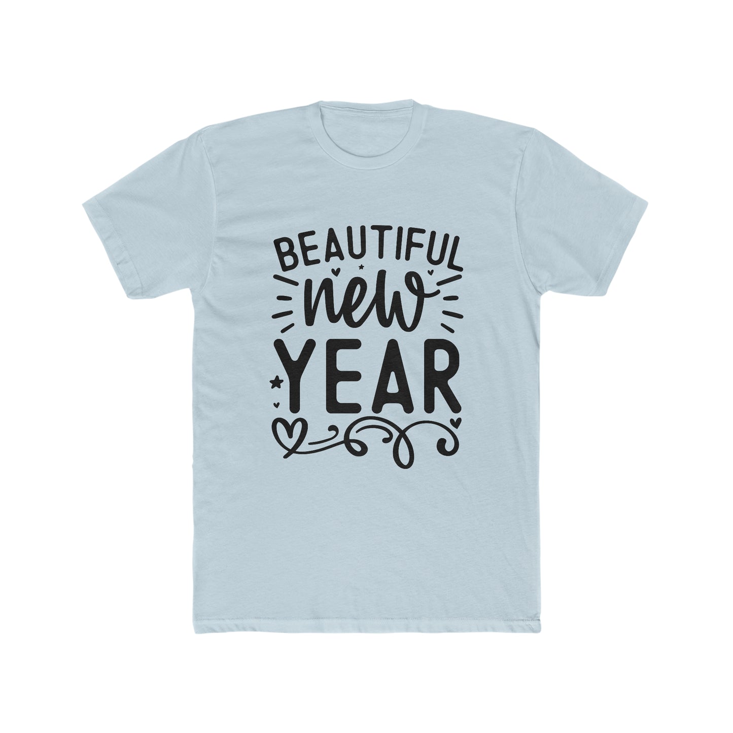 Beautiful New Year Men's Cotton Crew Tee