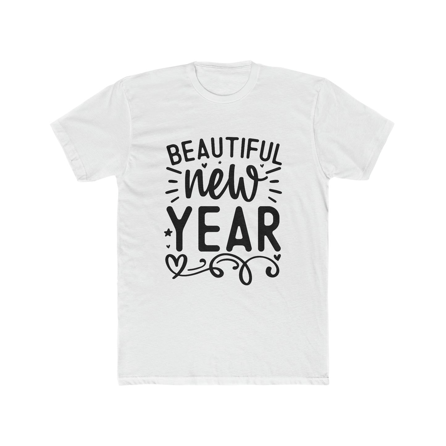 Beautiful New Year Men's Cotton Crew Tee