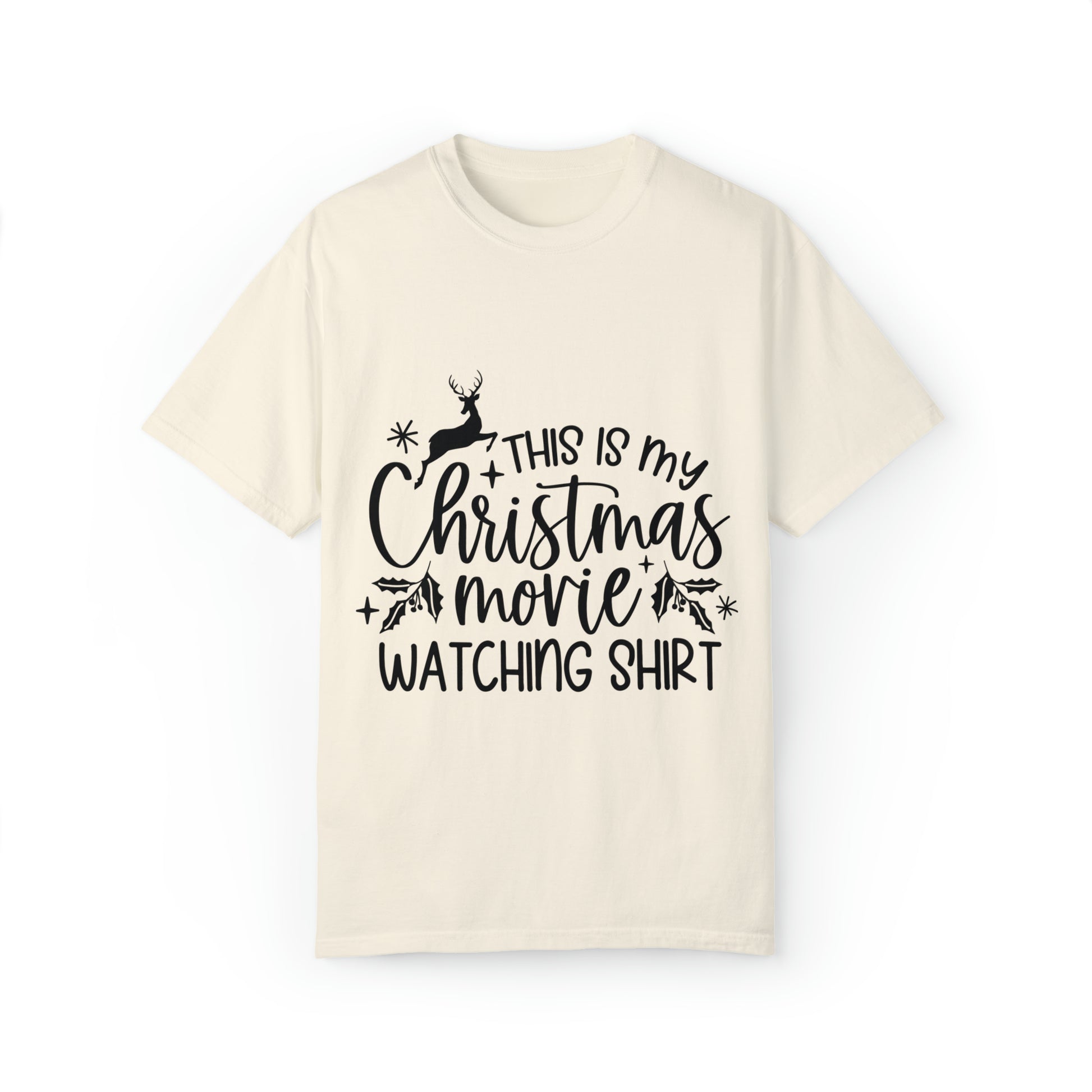 Christmas Movie Unisex Garment-Dyed T-shirt image