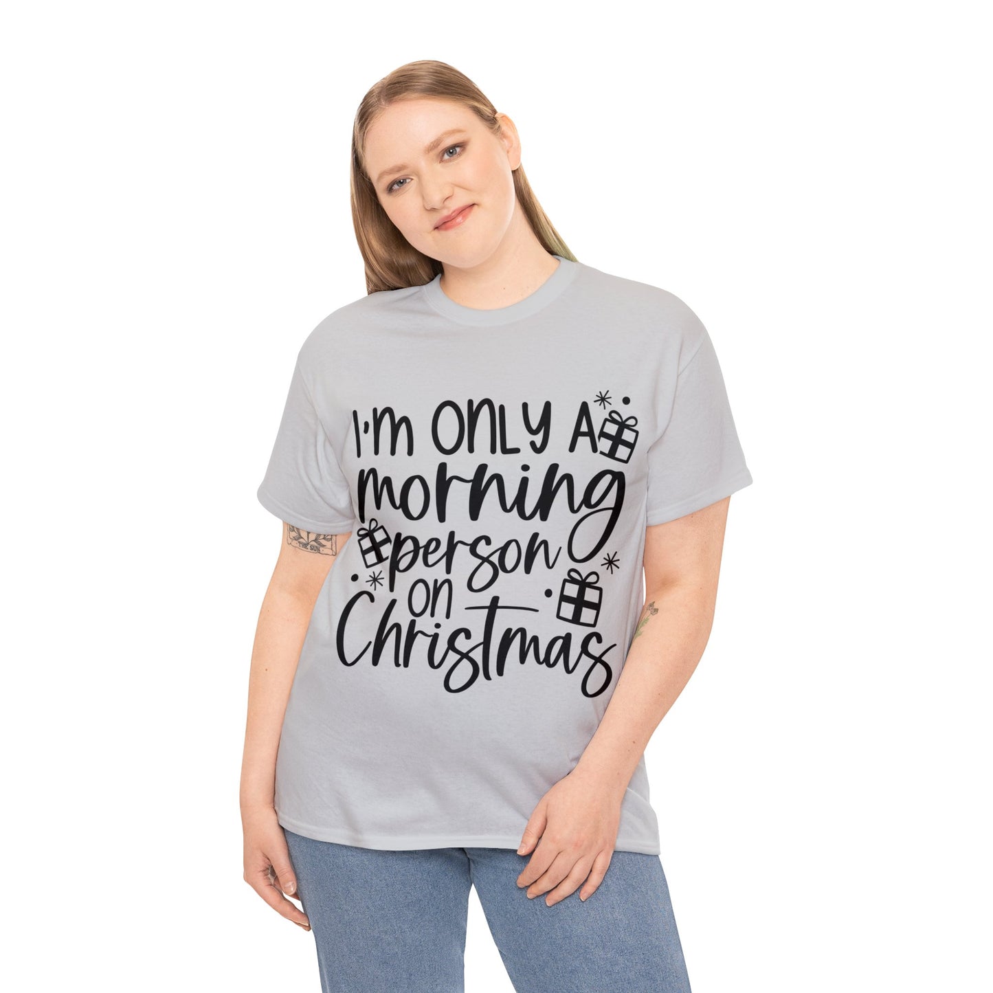 Morning Person Unisex Heavy Cotton Tee