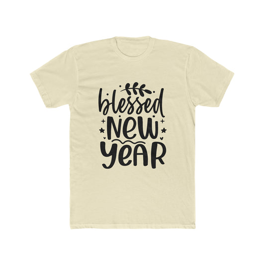 Blessed New Year Men's Cotton Crew Tee