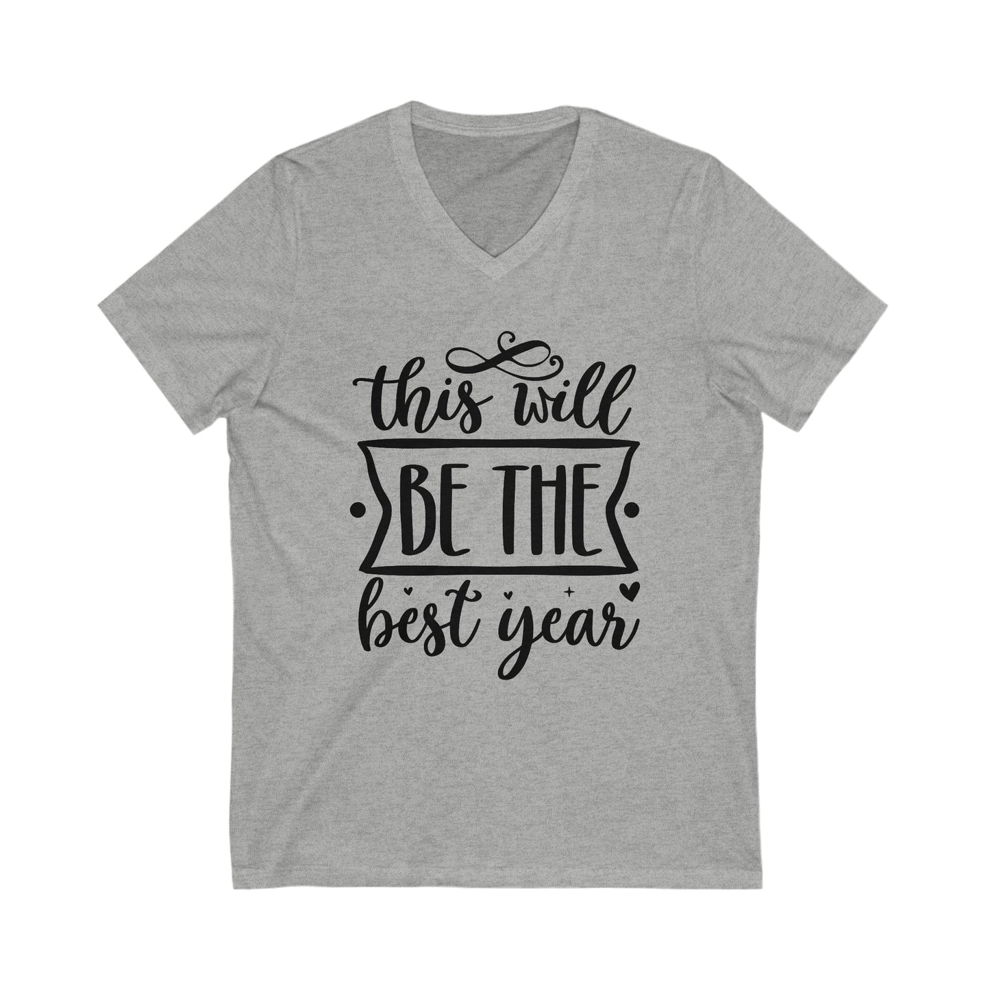 The Best Year Unisex Jersey Short Sleeve V-Neck Tee