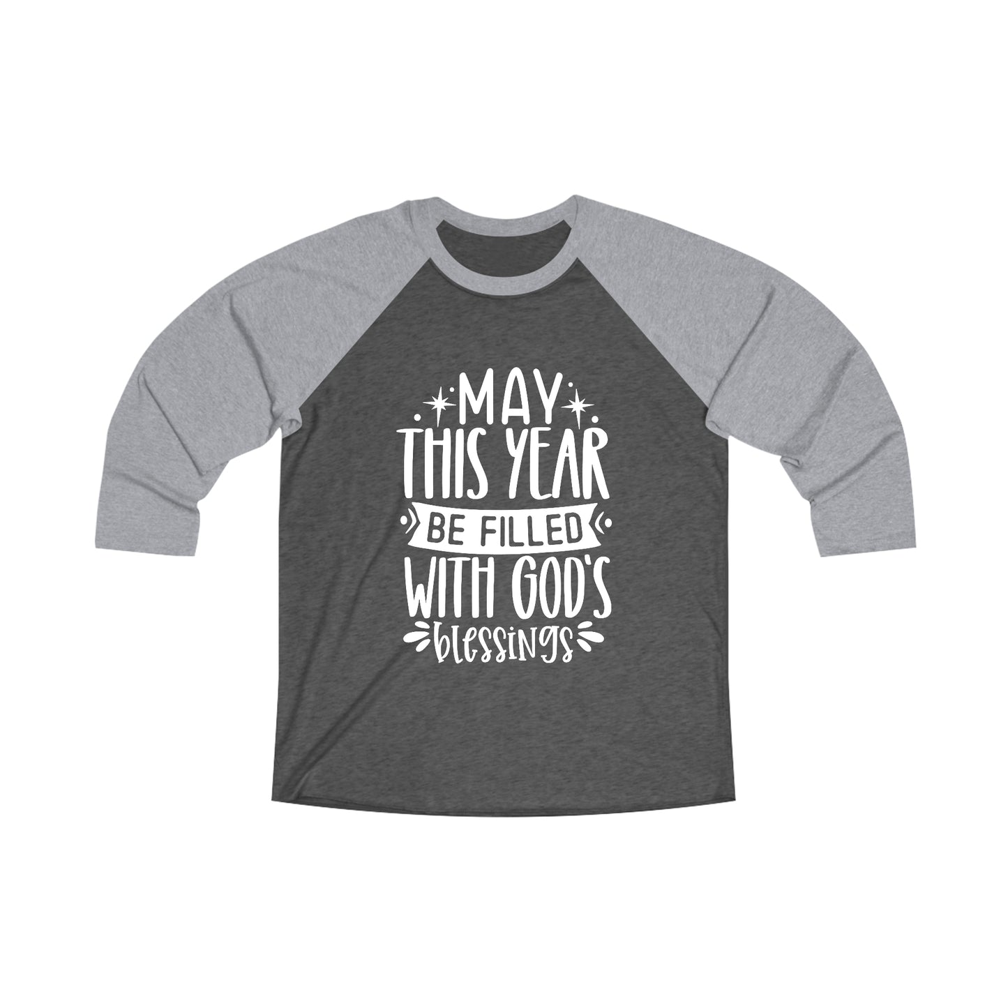 Blessings Unisex Tri-Blend 3\4 Raglan Tee