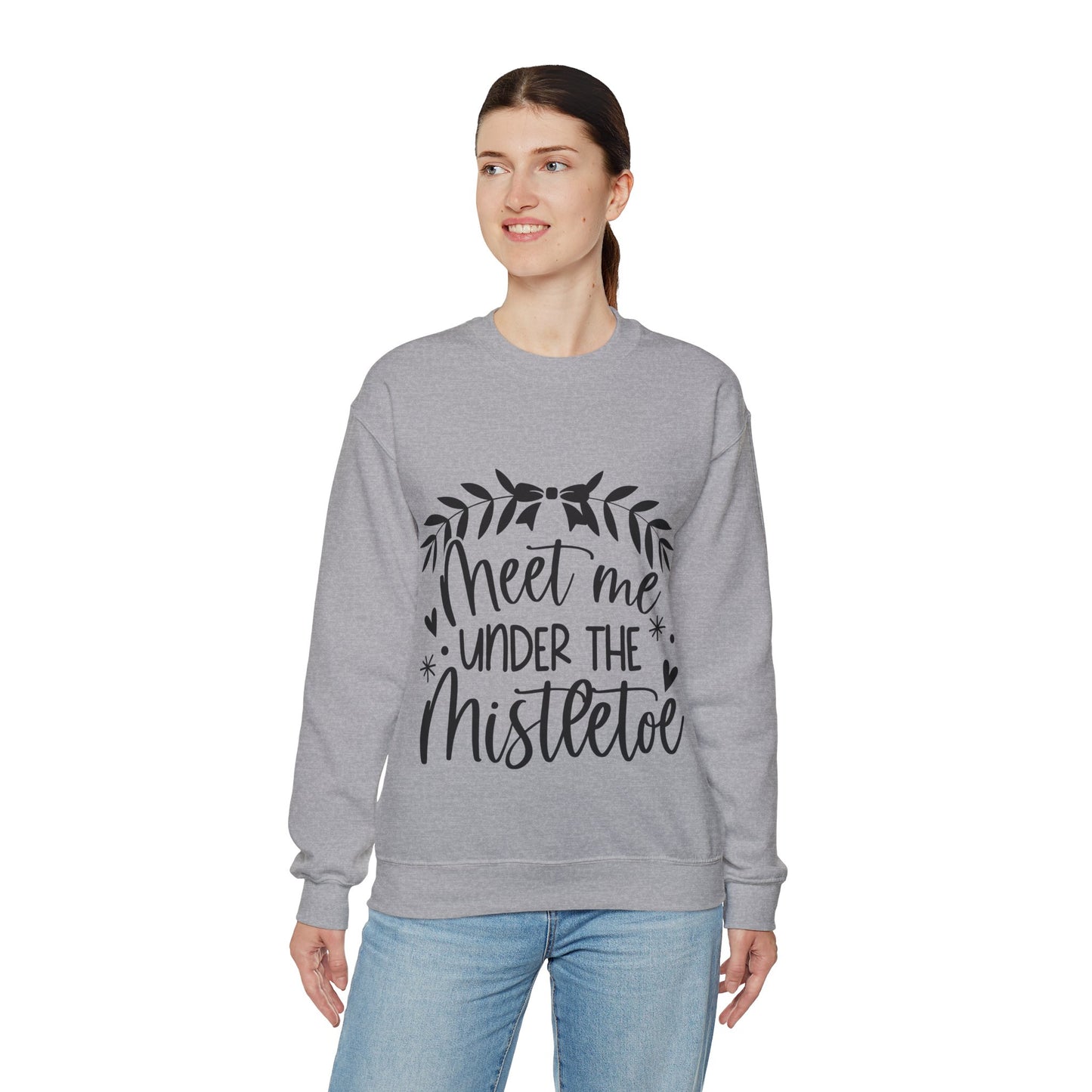 Meet me under Misteetoe Unisex Heavy Blend™ Crewneck Sweatshirt