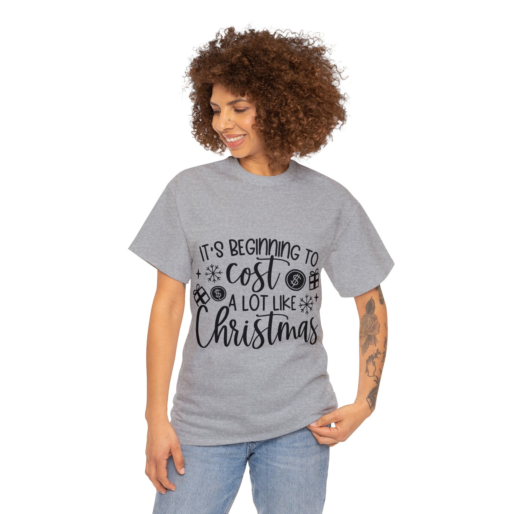 Beginning to Cost a Lot like Christmas Unisex Heavy Cotton Tee image