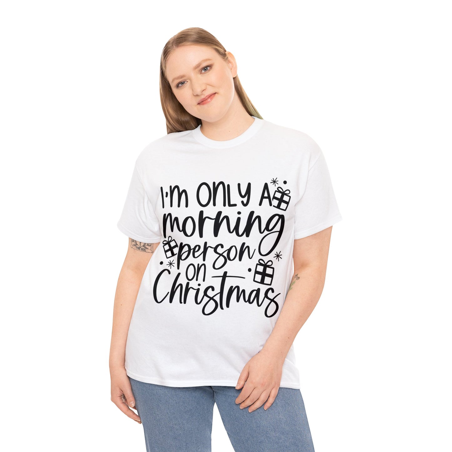 Morning Person Unisex Heavy Cotton Tee